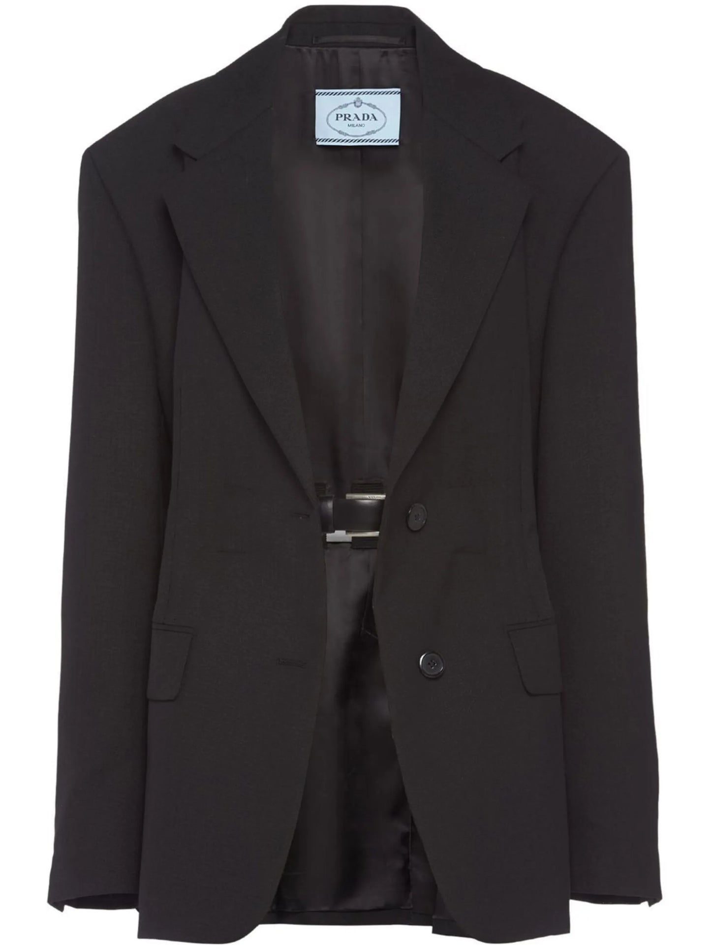 triangle-logo tailored blazer