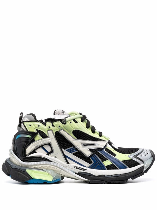 Runner panelled low-top sneakers