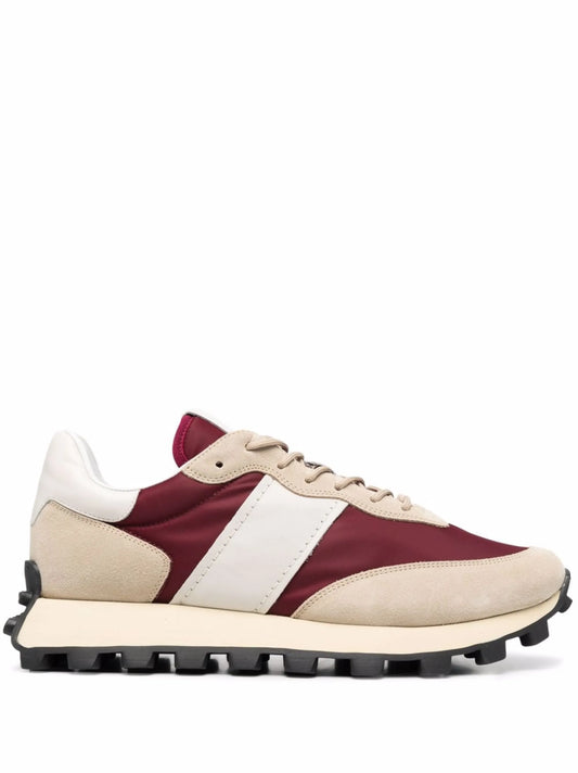 panelled low-top sneakers