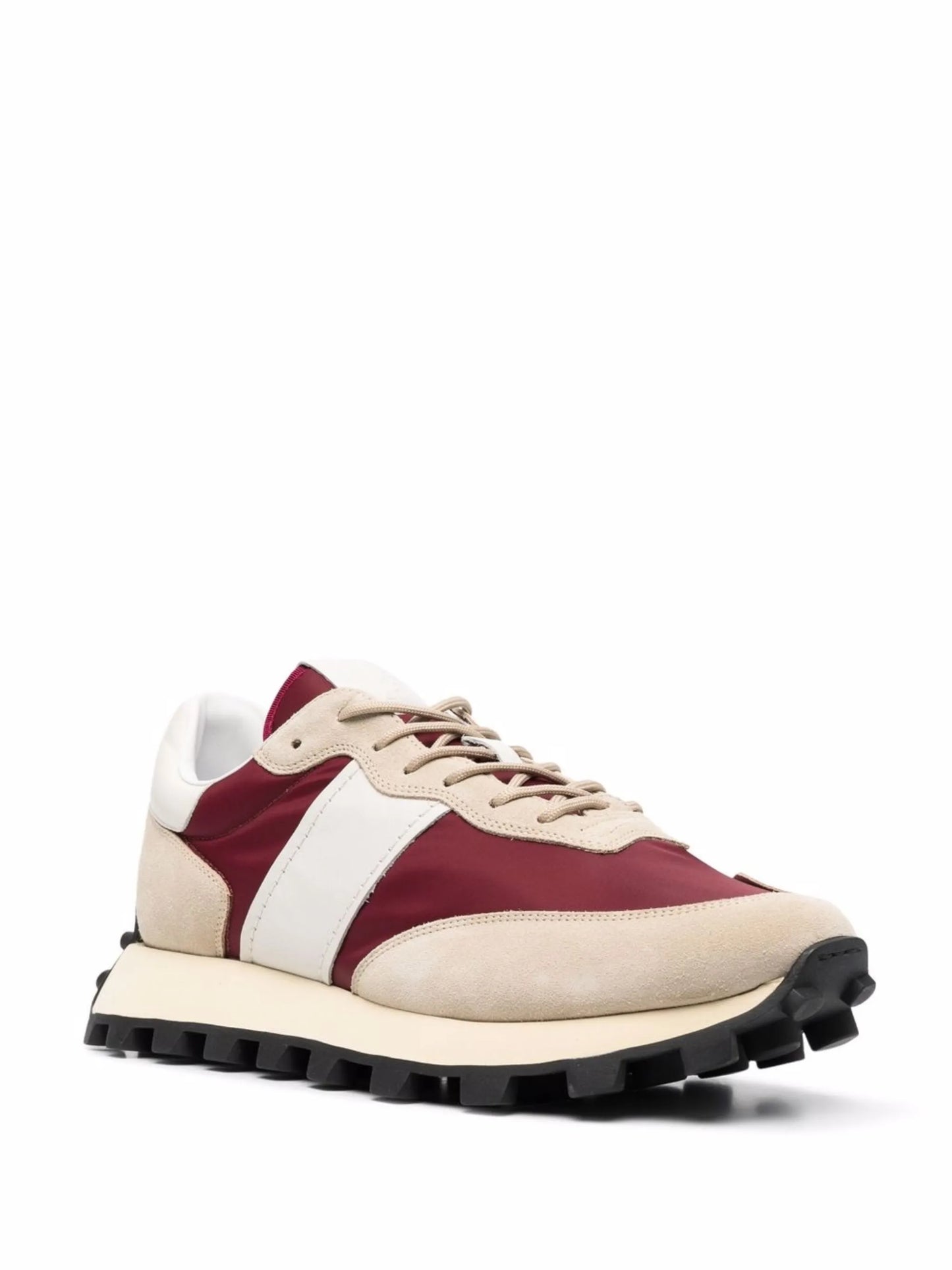 panelled low-top sneakers
