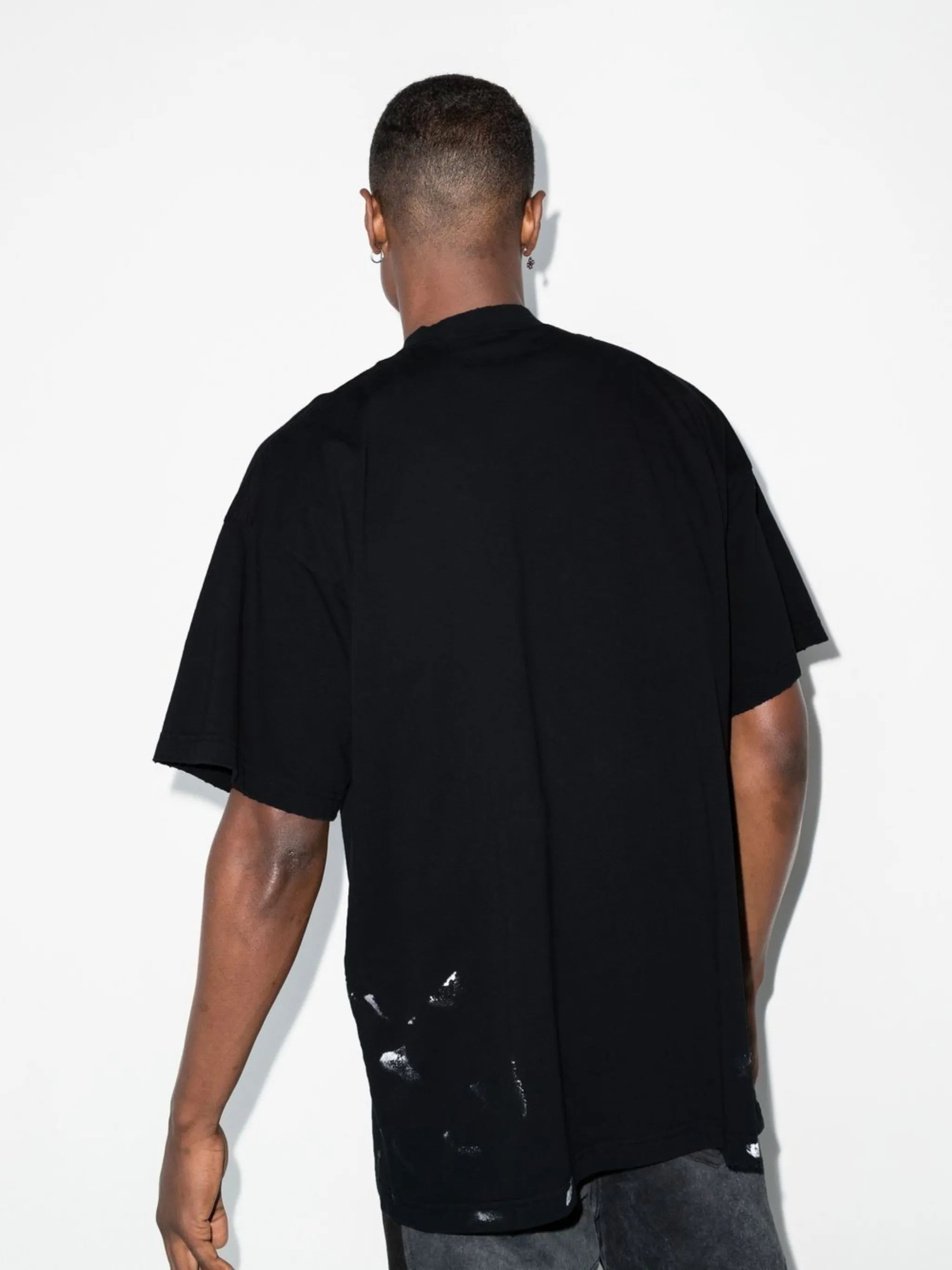 oversized metal logo T-shirt