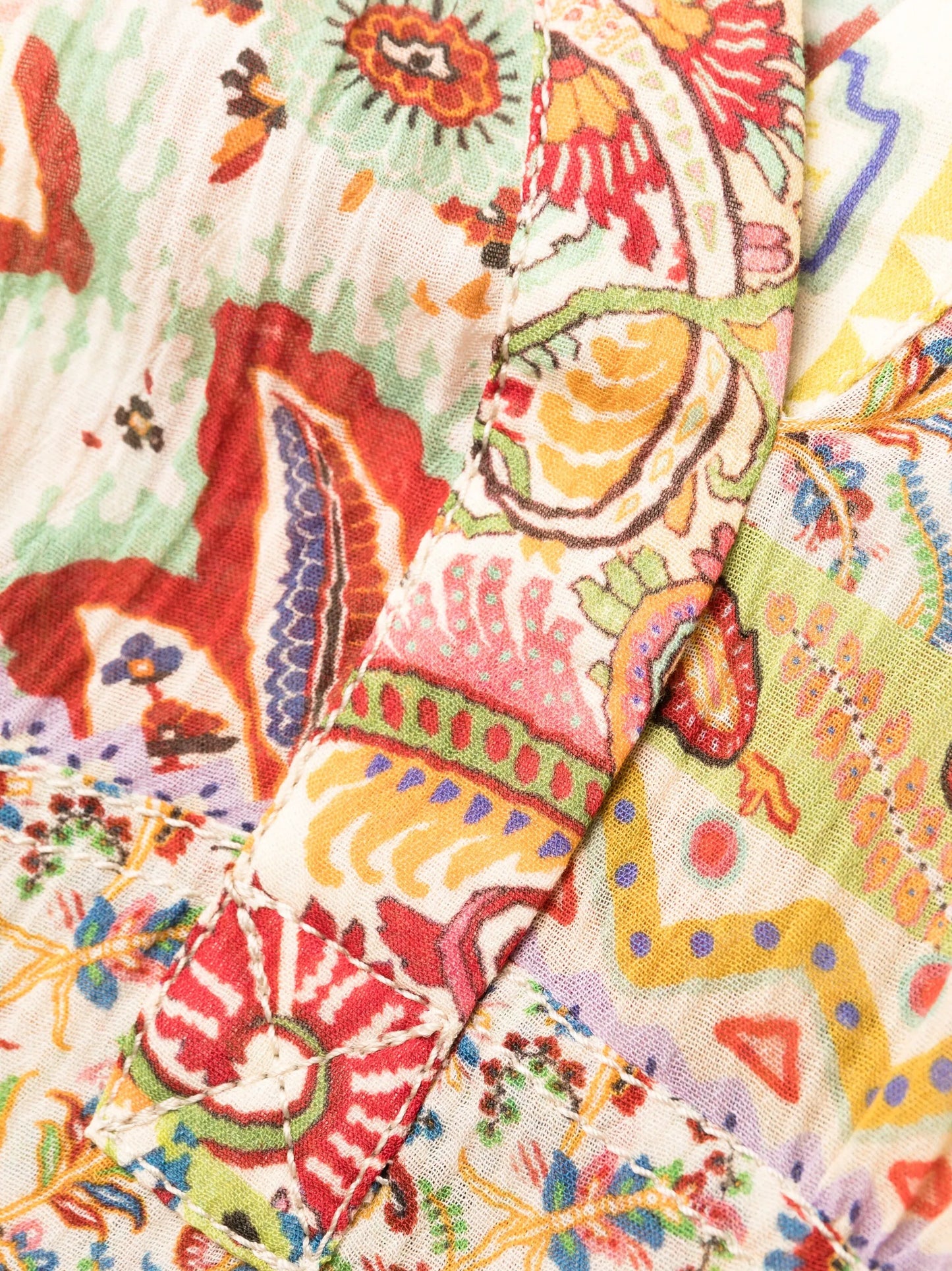 paisley-print midi dress