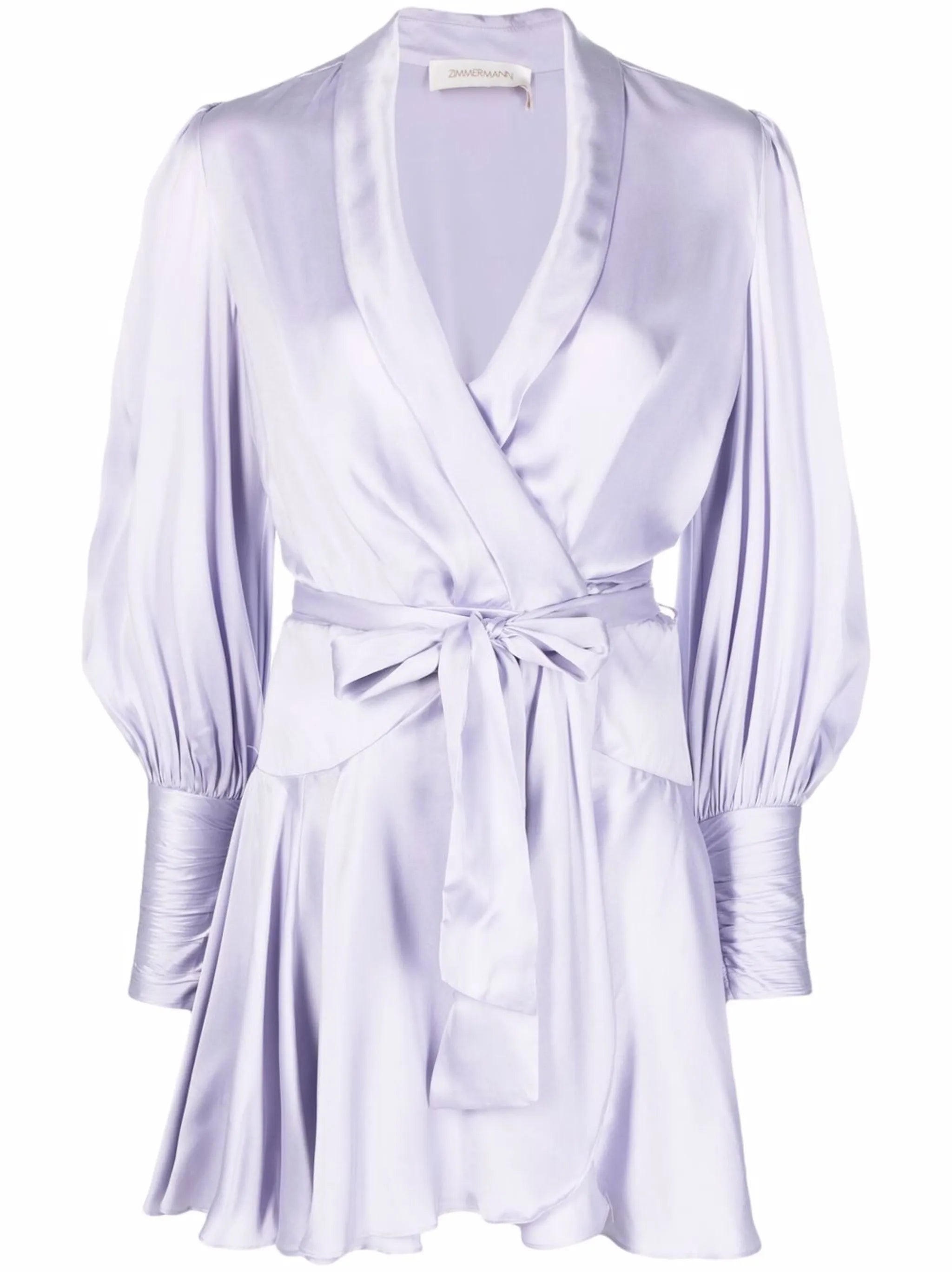 wraparound silk dress