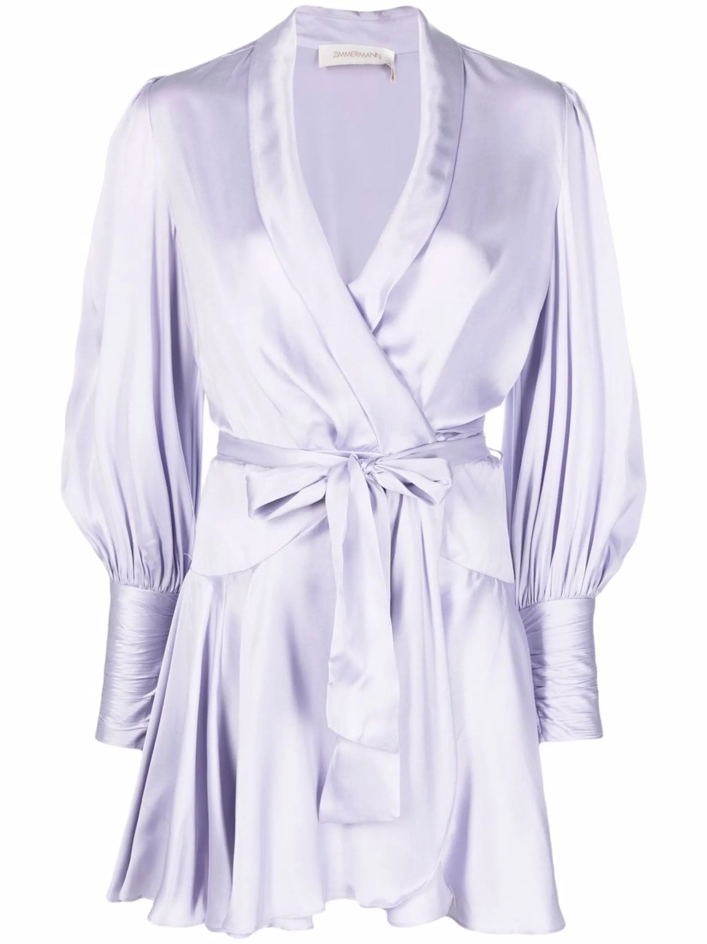 wraparound silk dress
