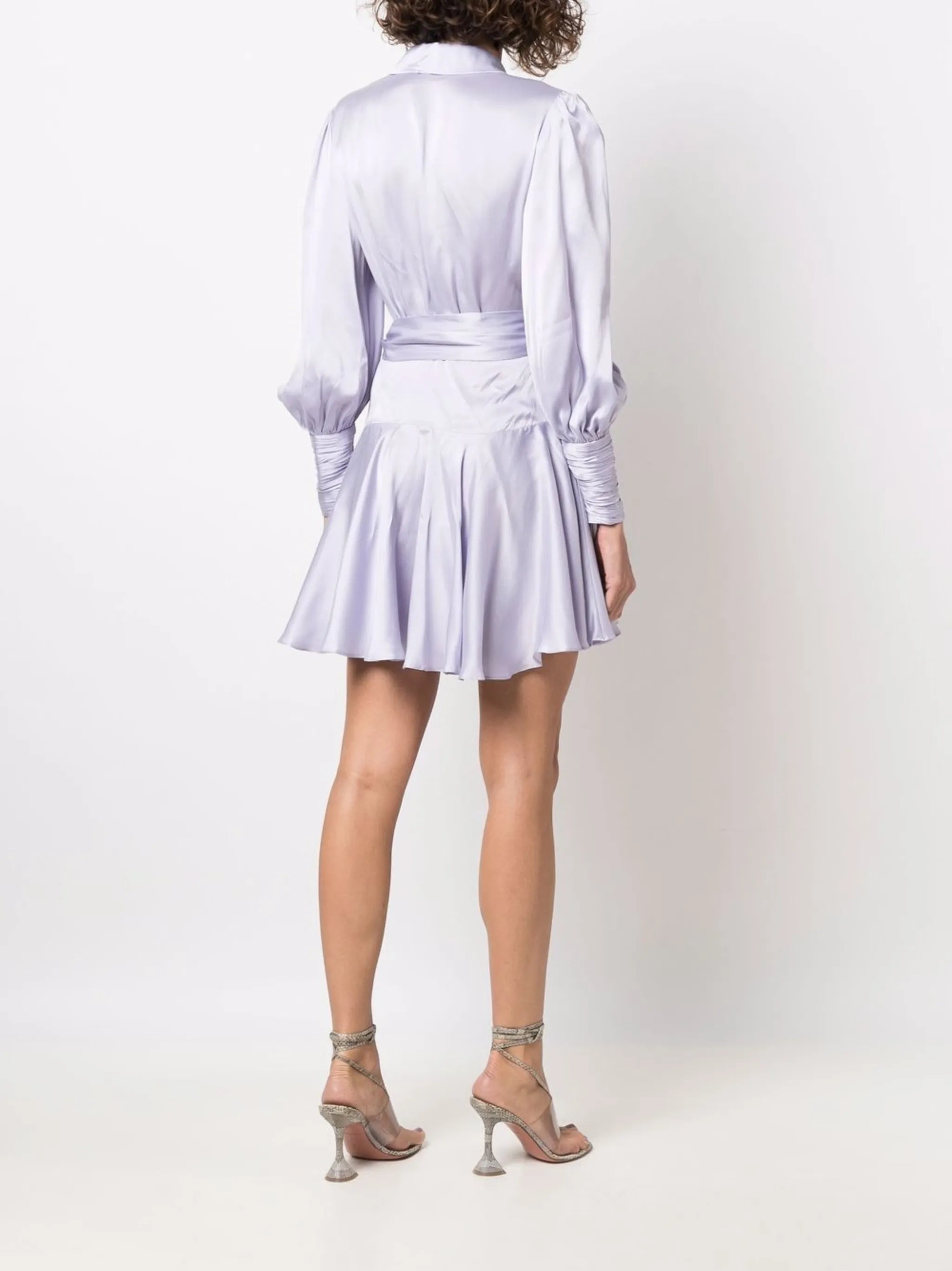wraparound silk dress