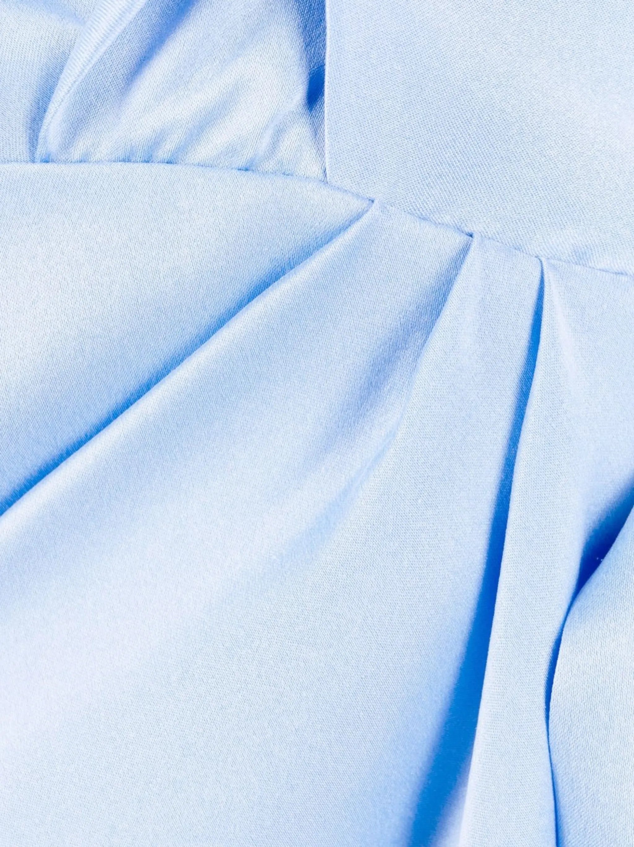wraparound silk mini dress