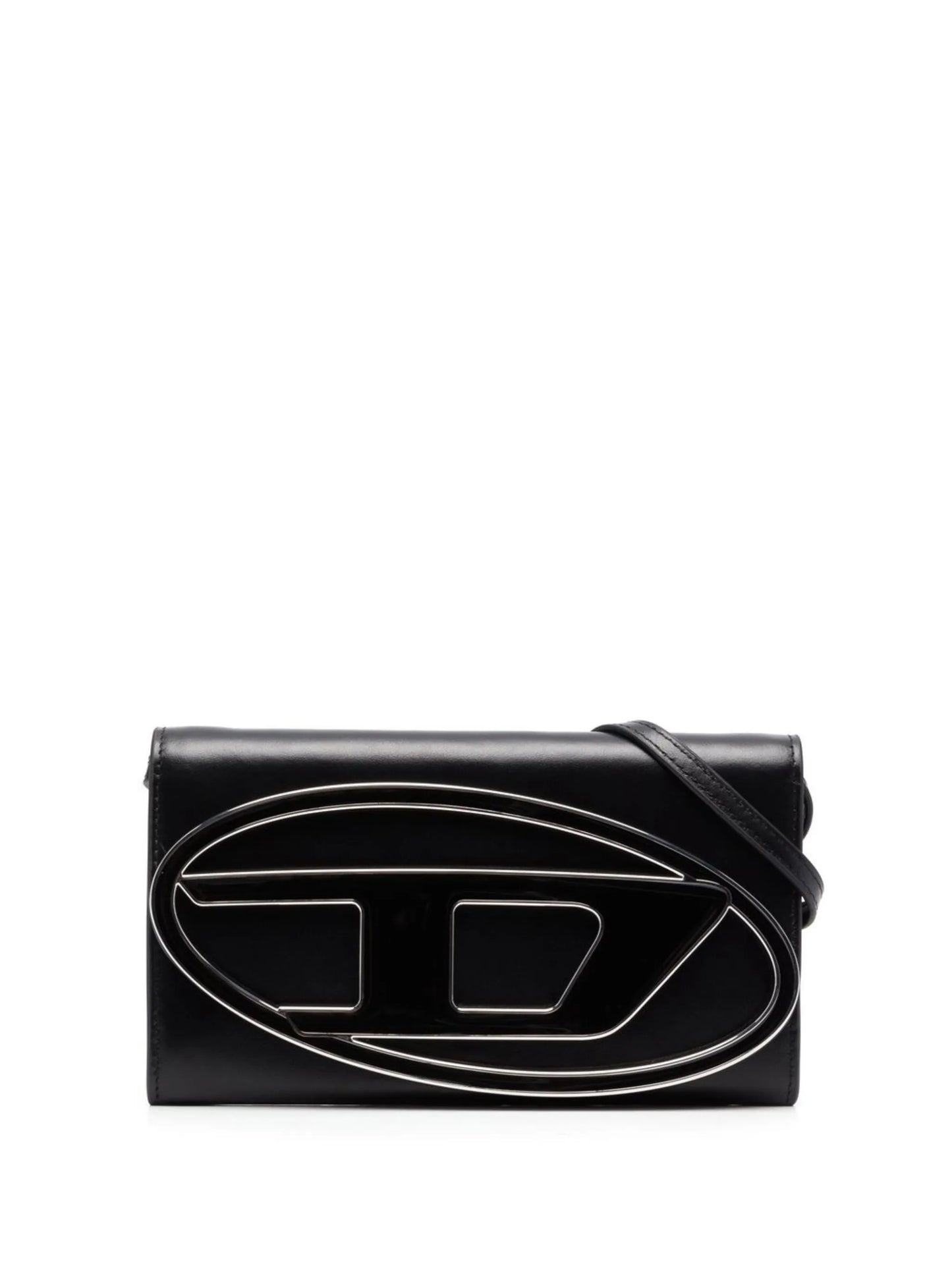 Cygnus logo-plaque leather crossbody bag