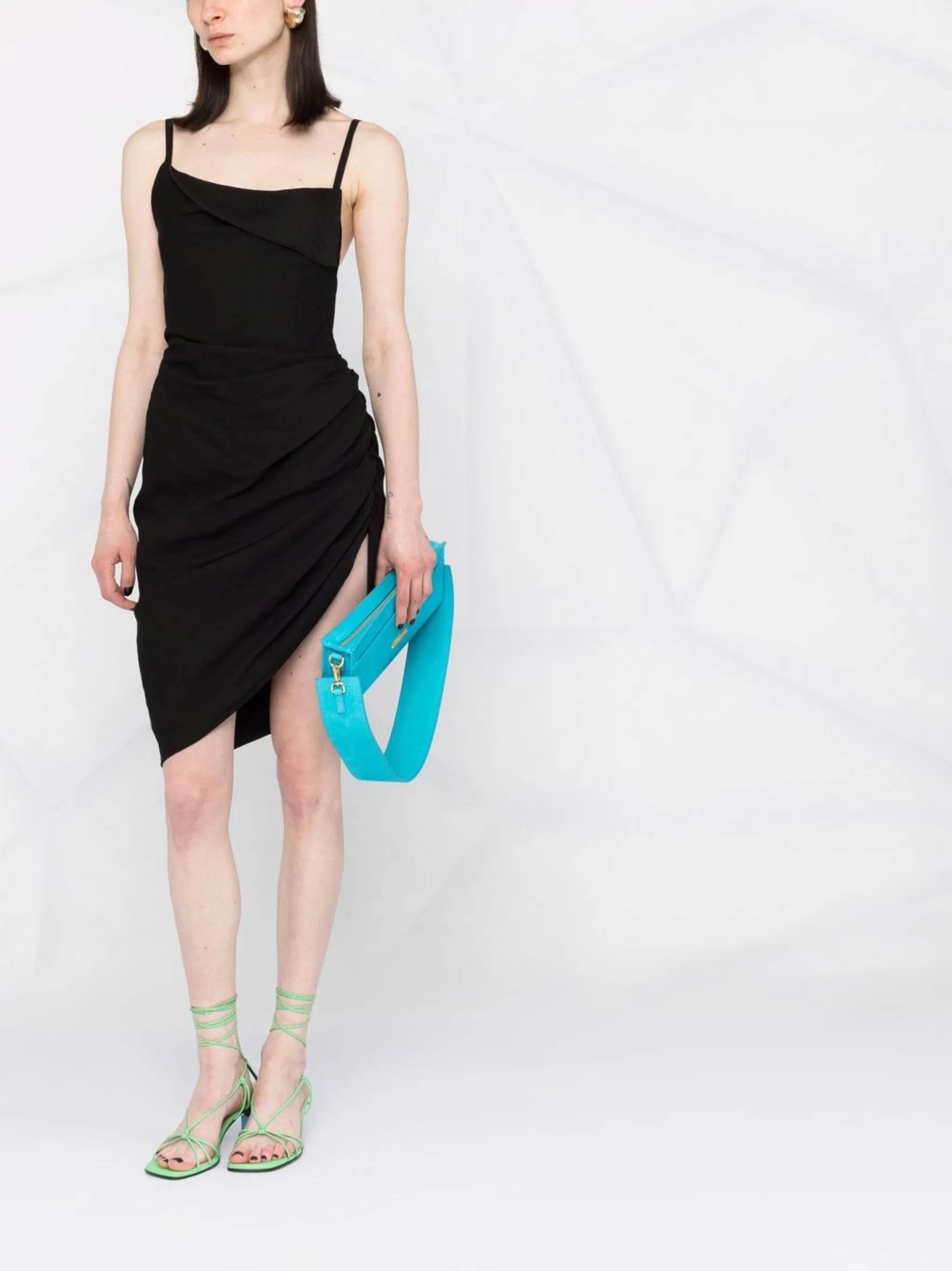 La Robe Saudade draped minidress
