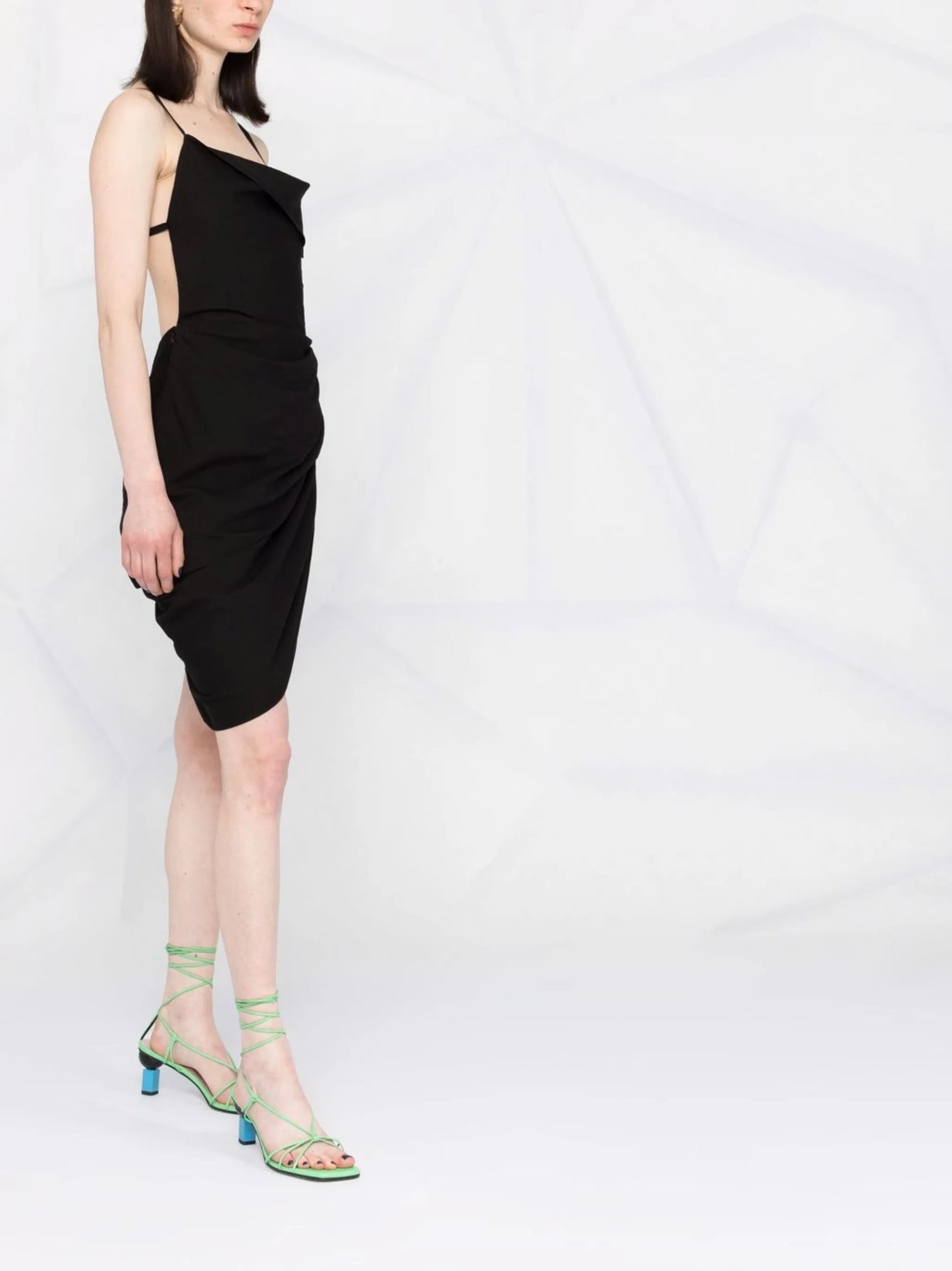 La Robe Saudade draped minidress