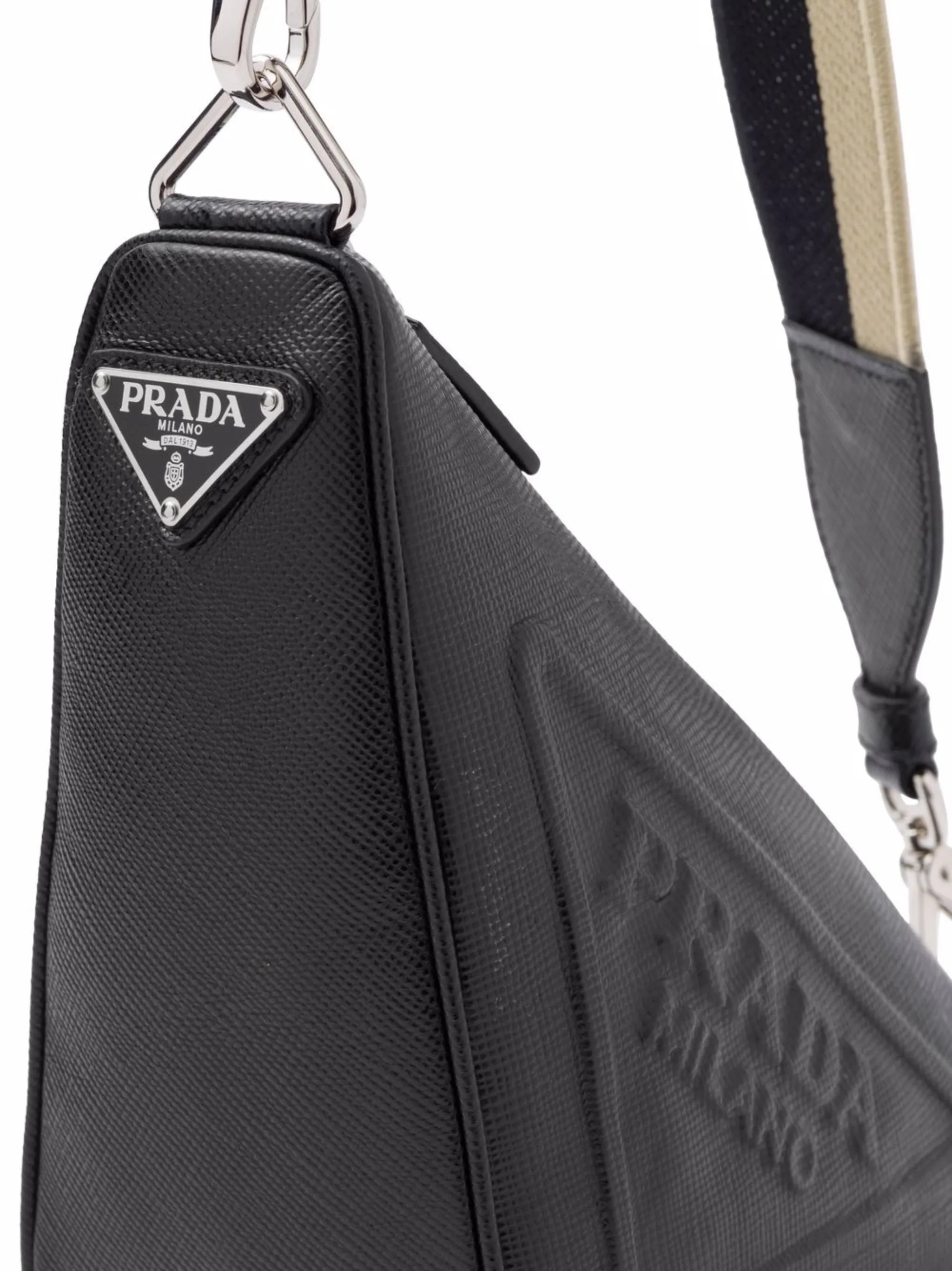 Saffiano leather Triangle bag
