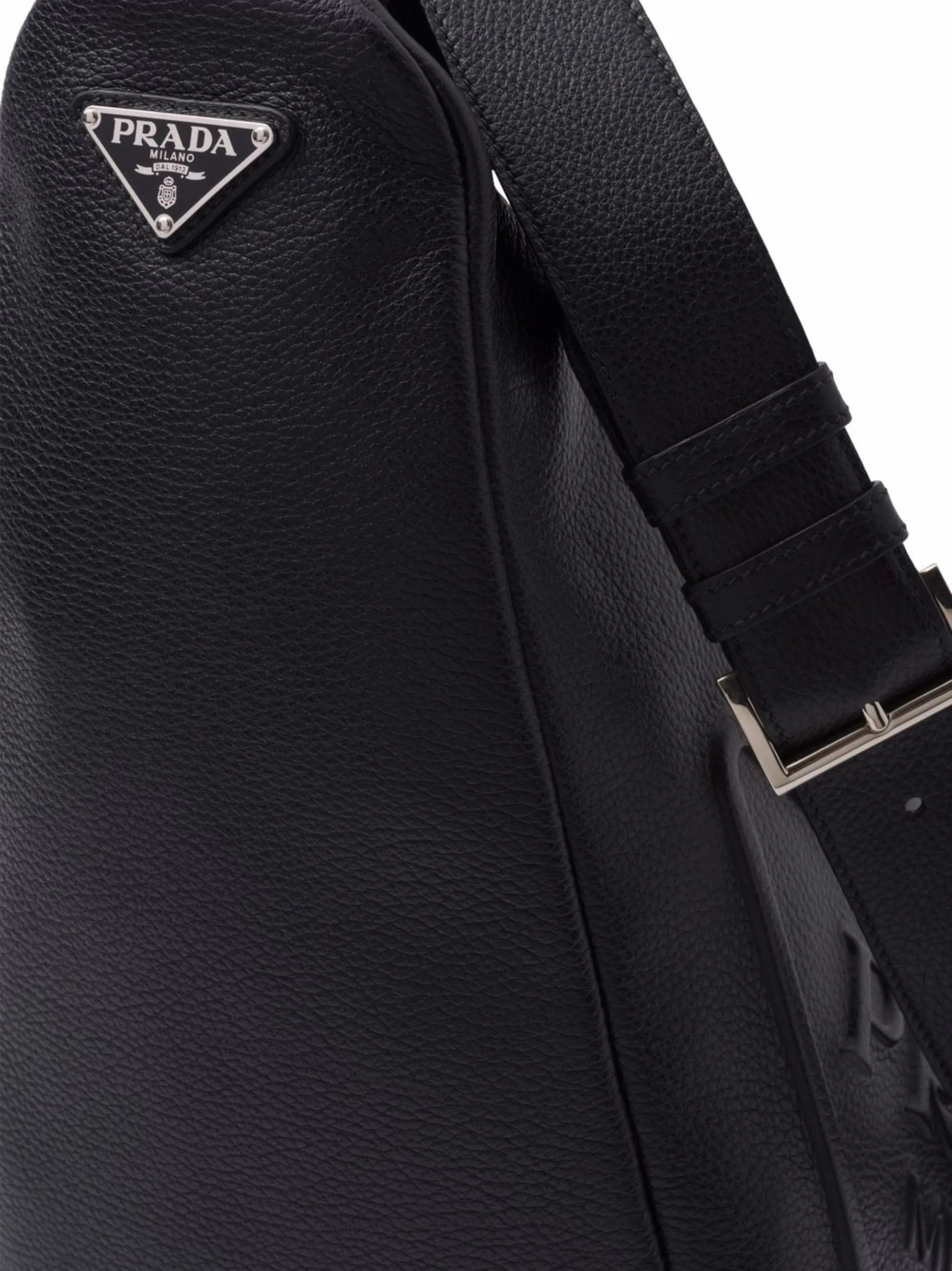 leather Triangle shoulder bag