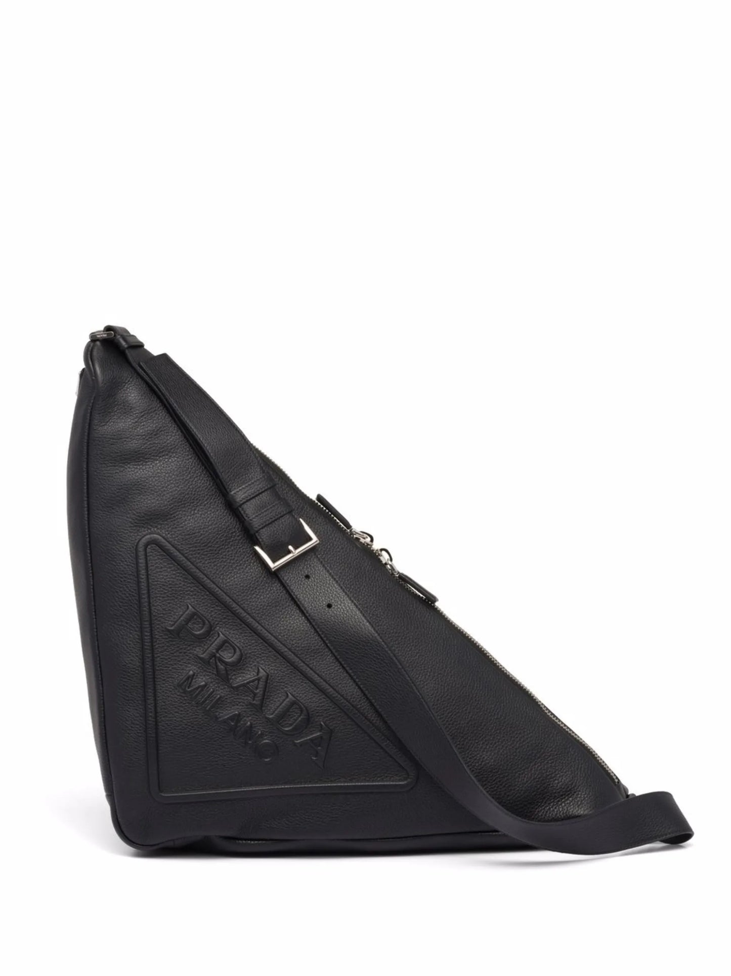 leather Triangle shoulder bag