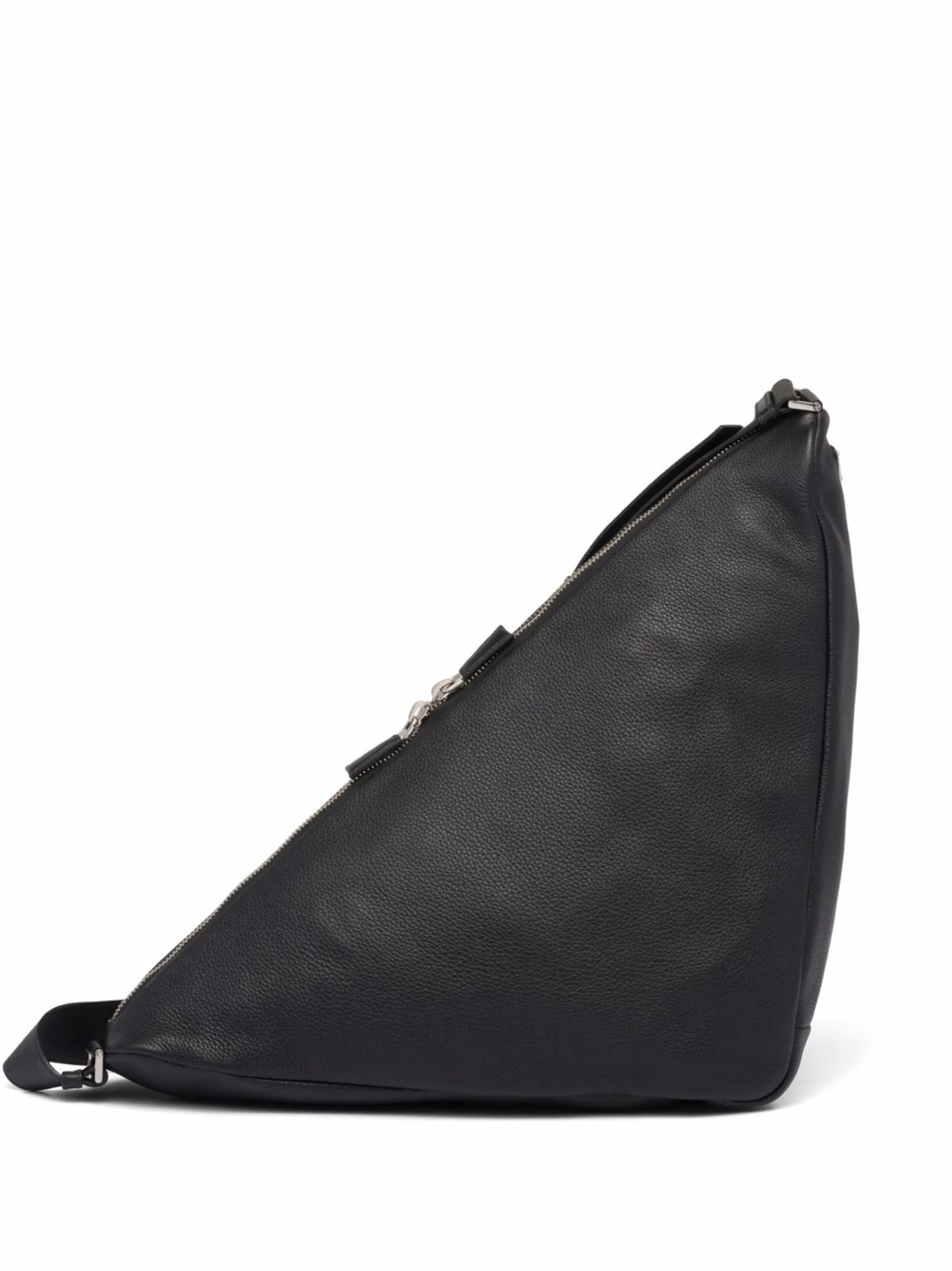 leather Triangle shoulder bag