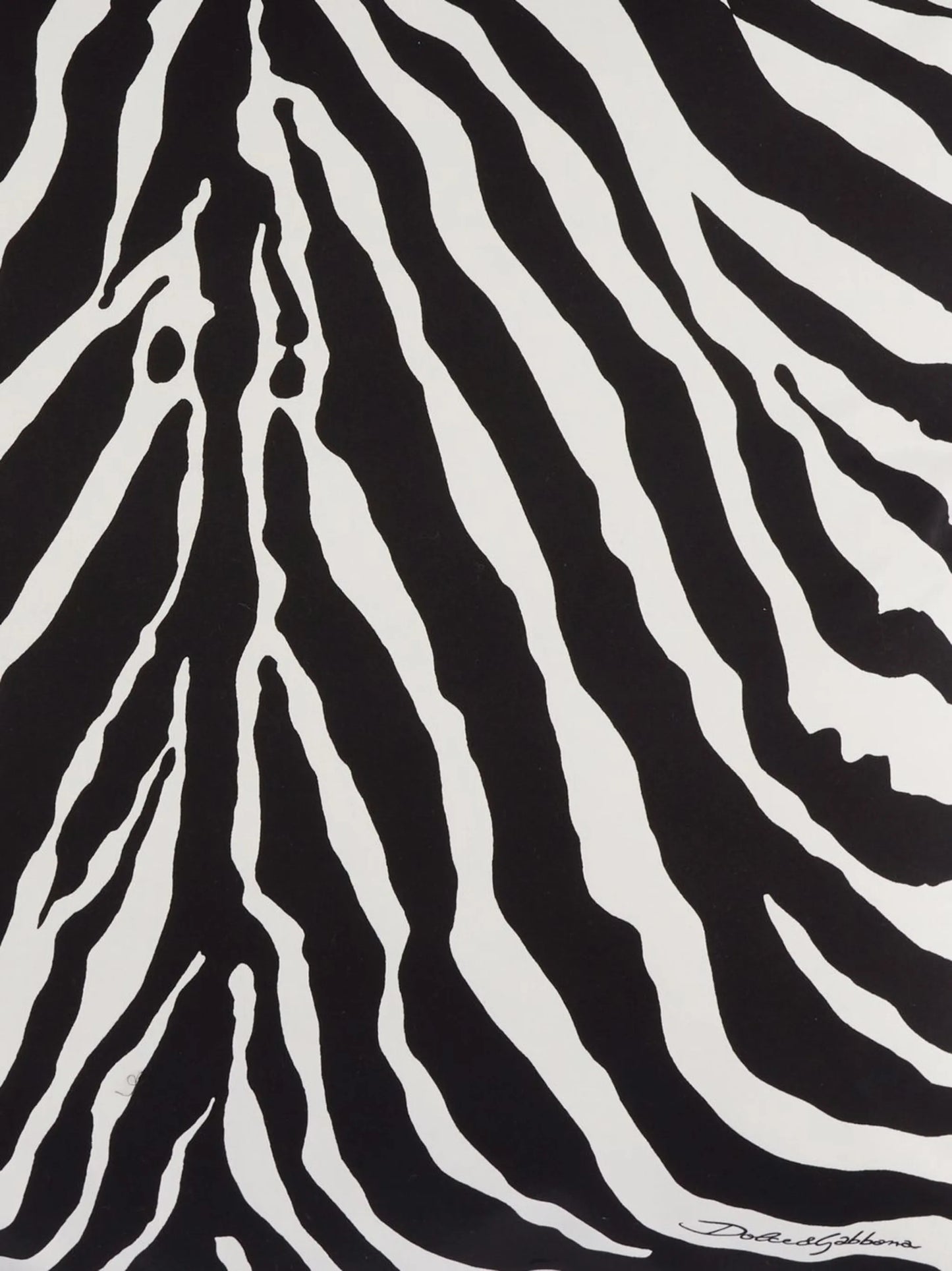 large zebra-print duchesse cotton cushion