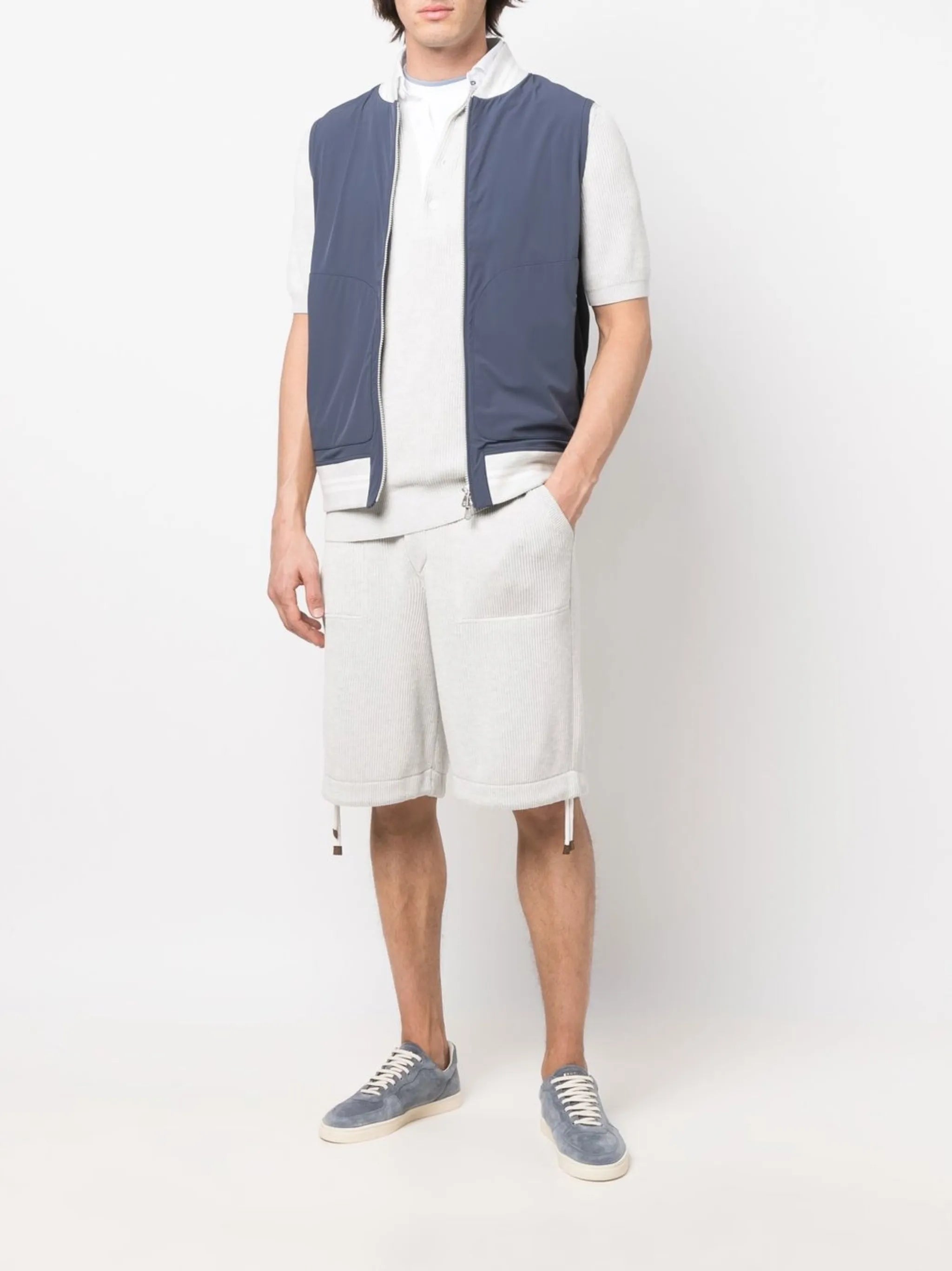 lightweight zip-up gilet