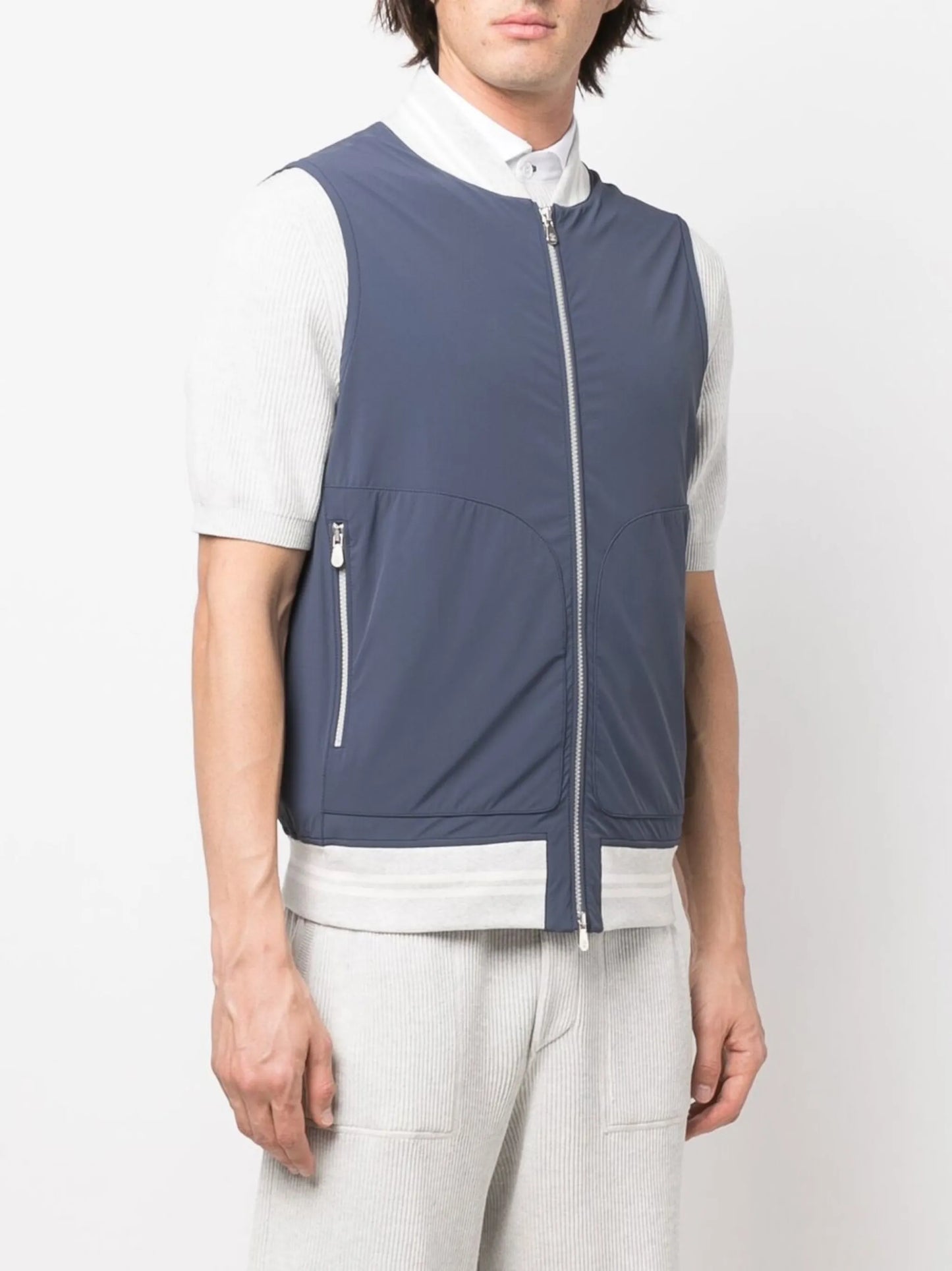 lightweight zip-up gilet
