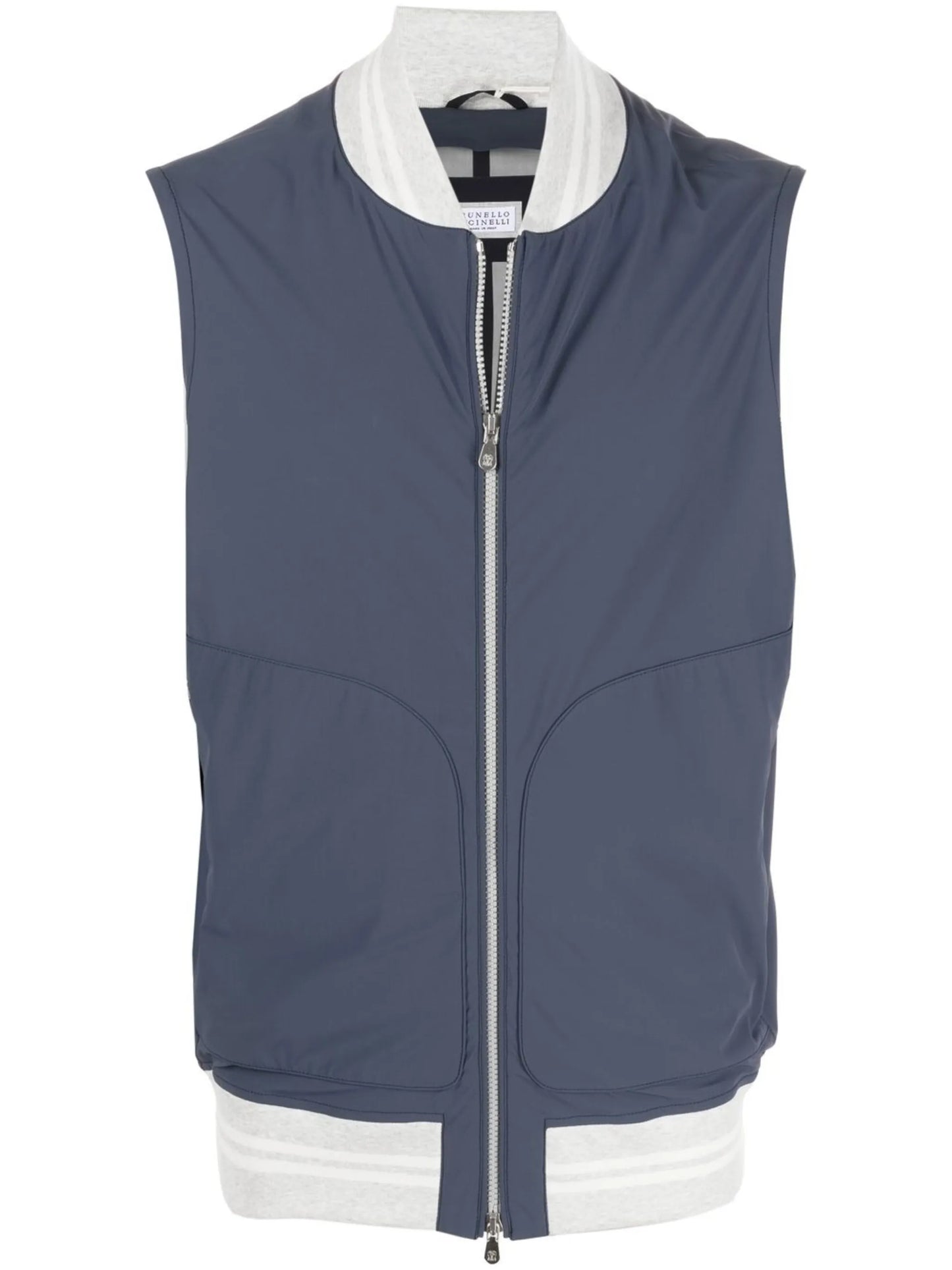 lightweight zip-up gilet