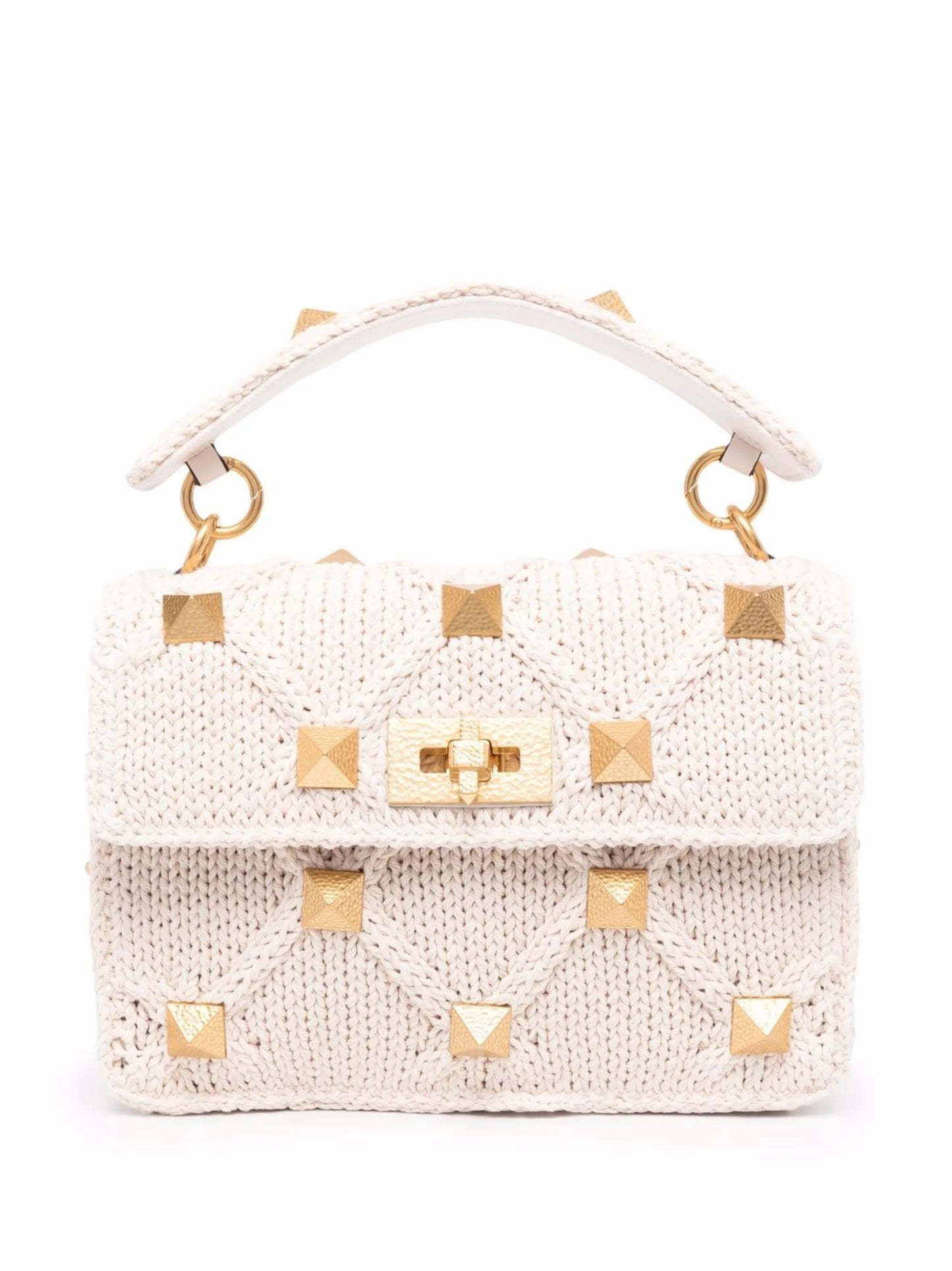 knitted Roman Stud tote bag