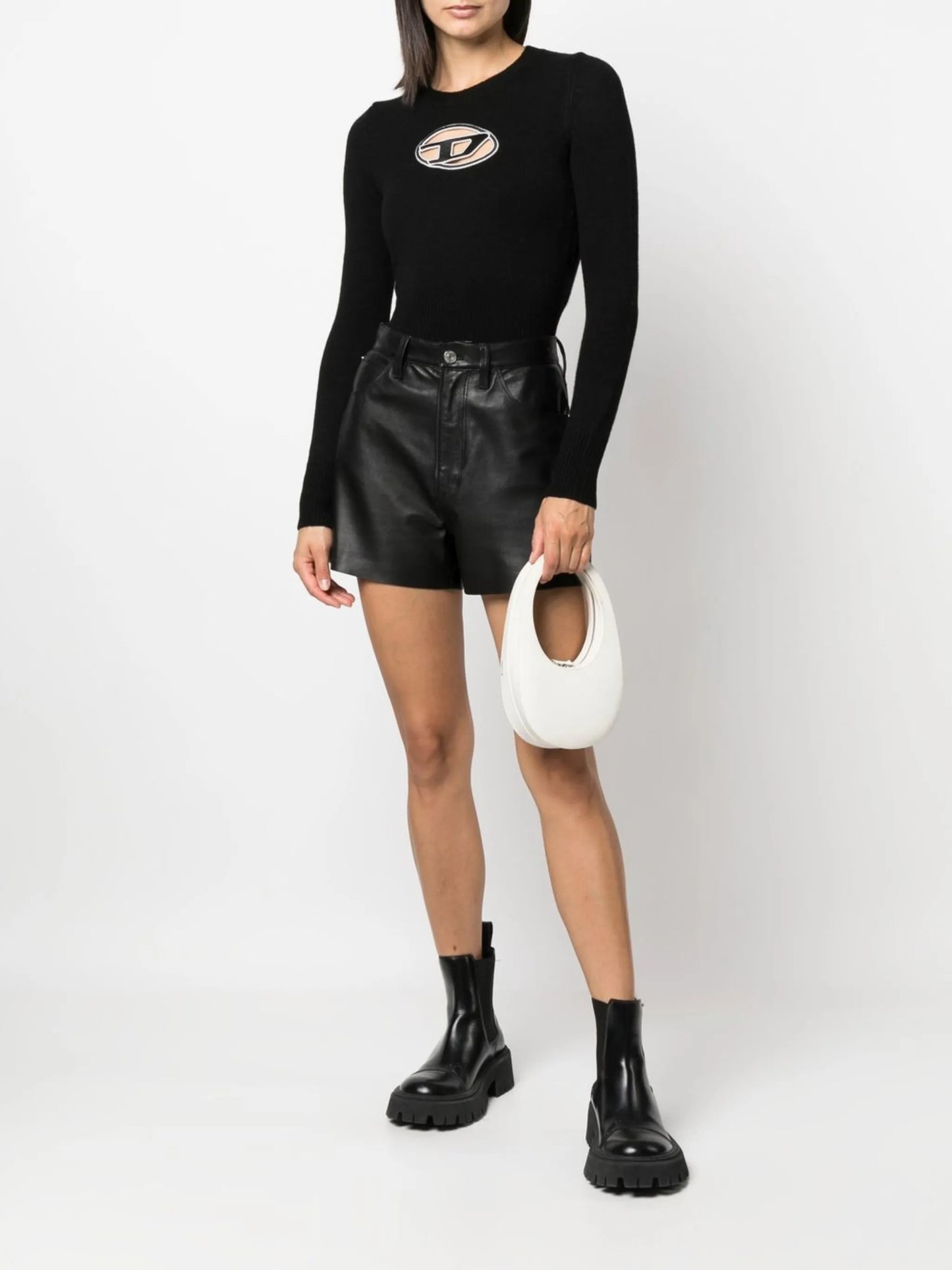 M-Areesa logo-embroidered jumper