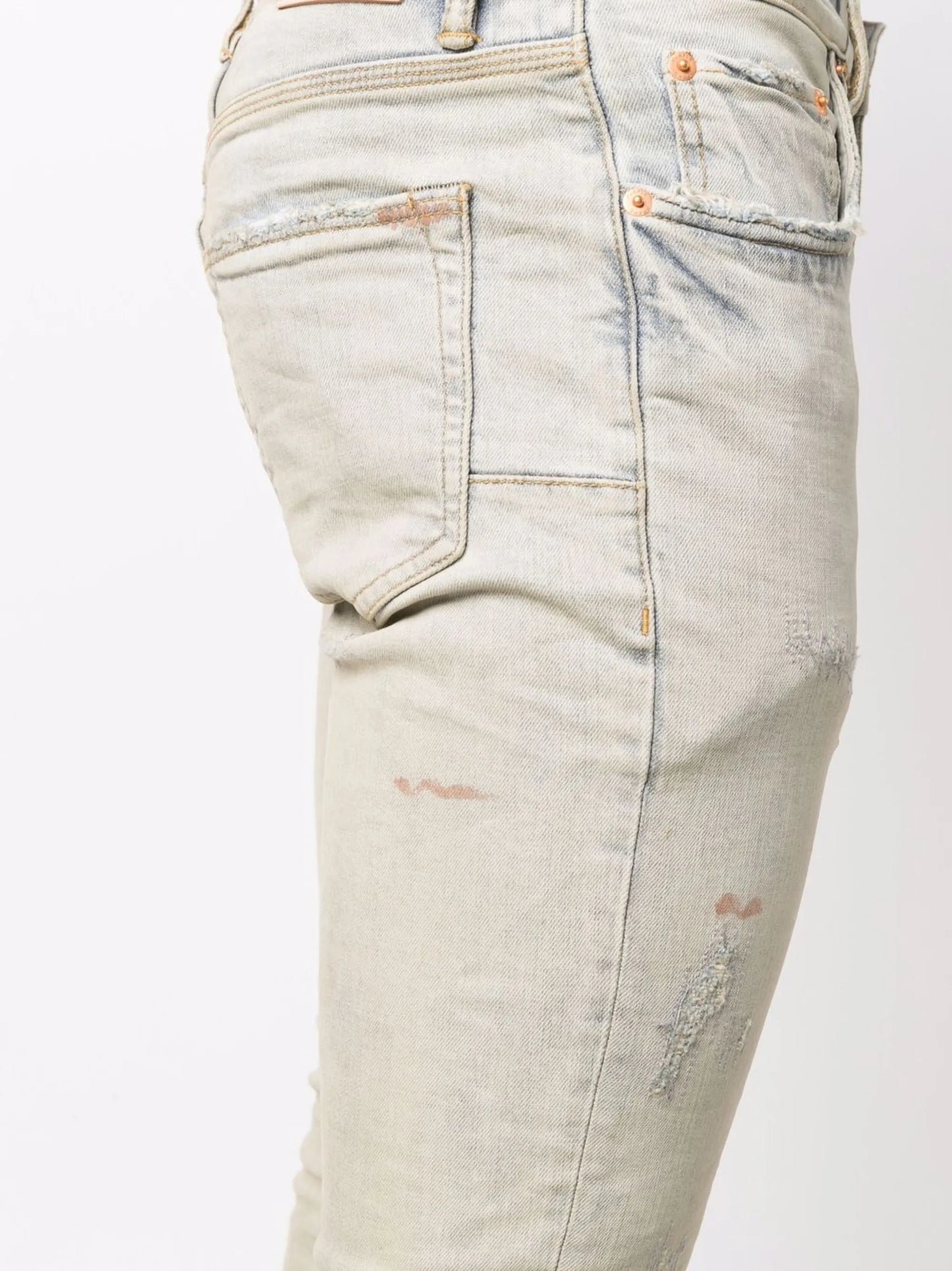 distressed skinny jeans