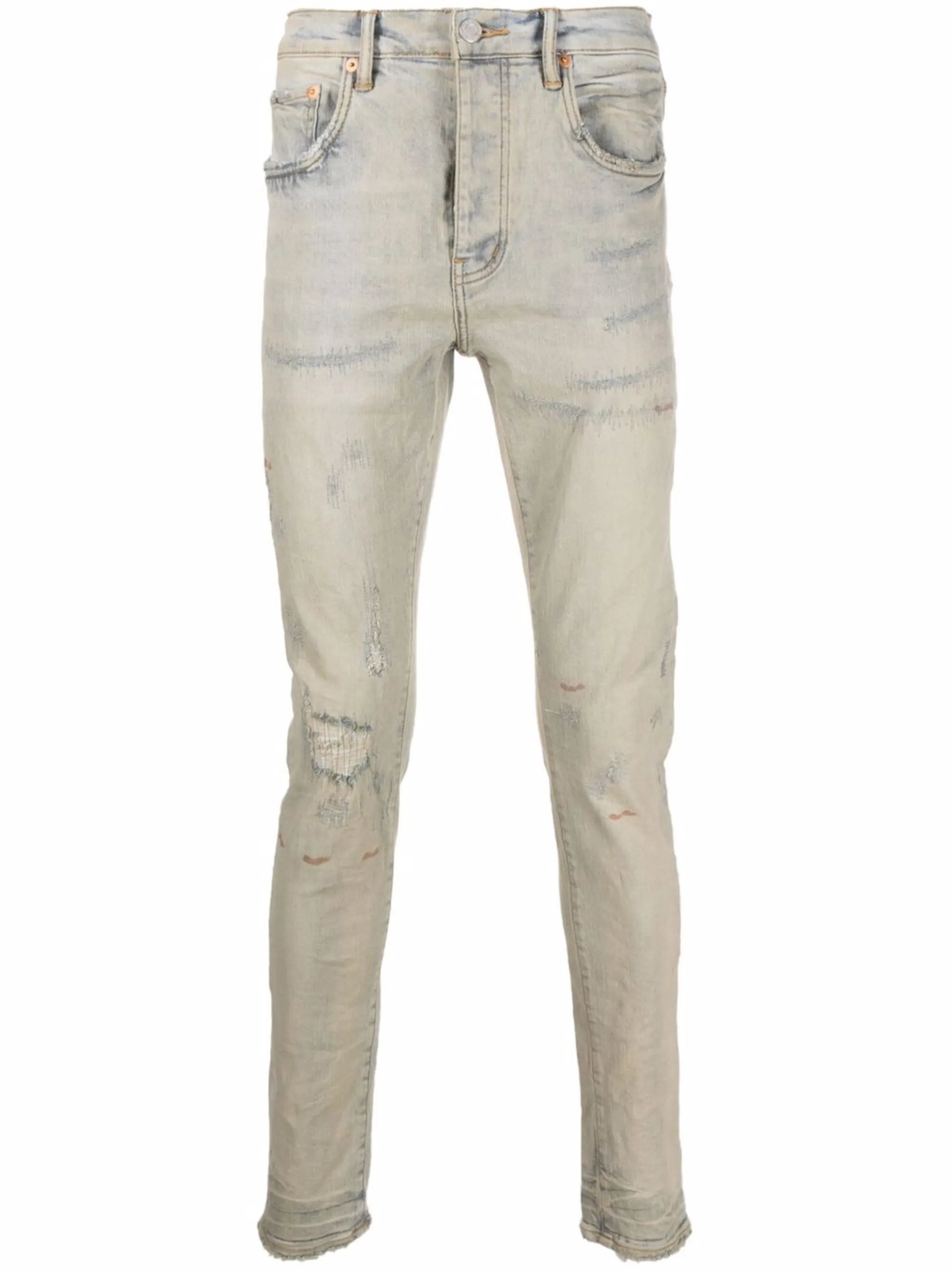 distressed skinny jeans