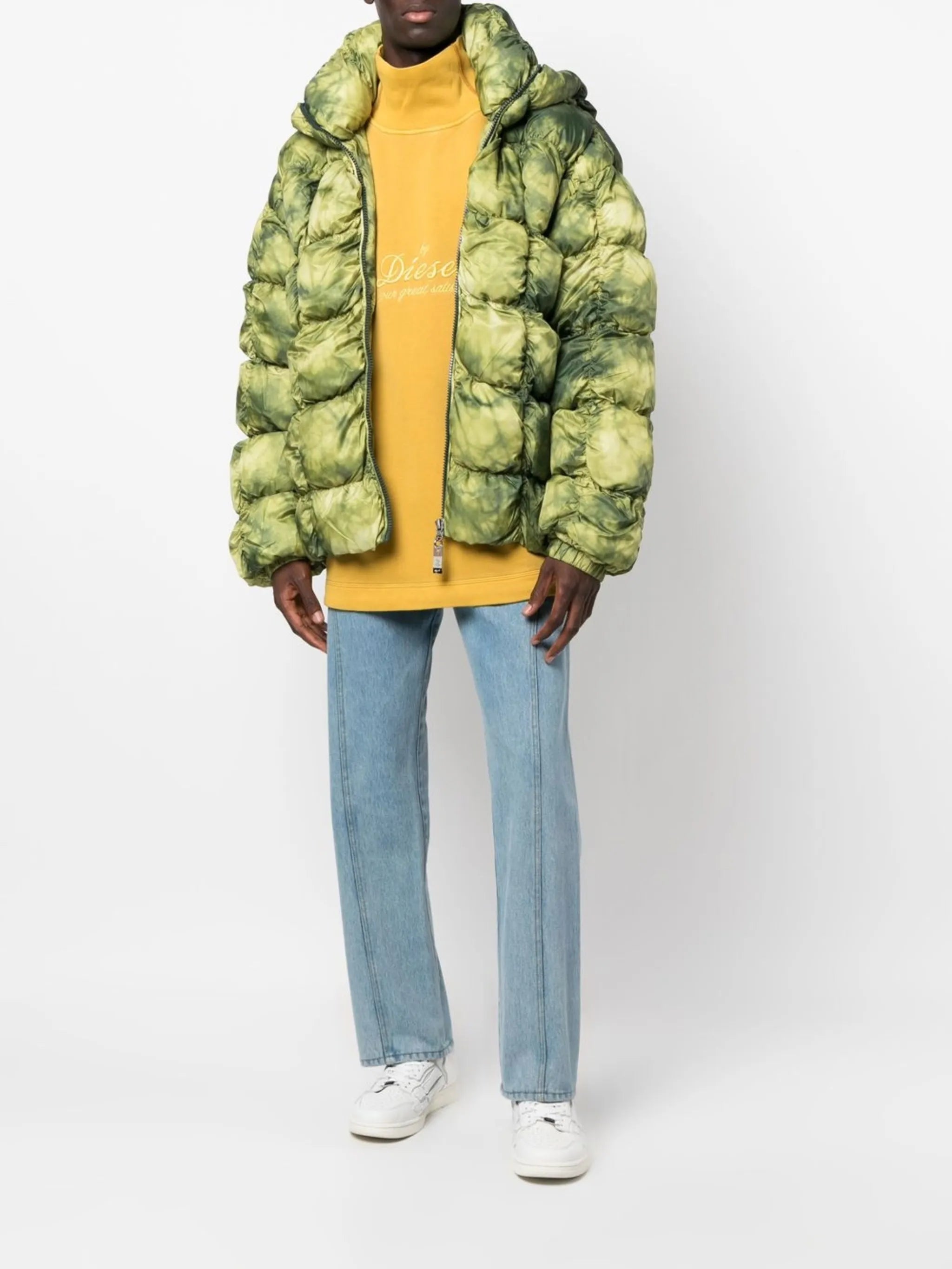 W-Ralle quilted padded jacket