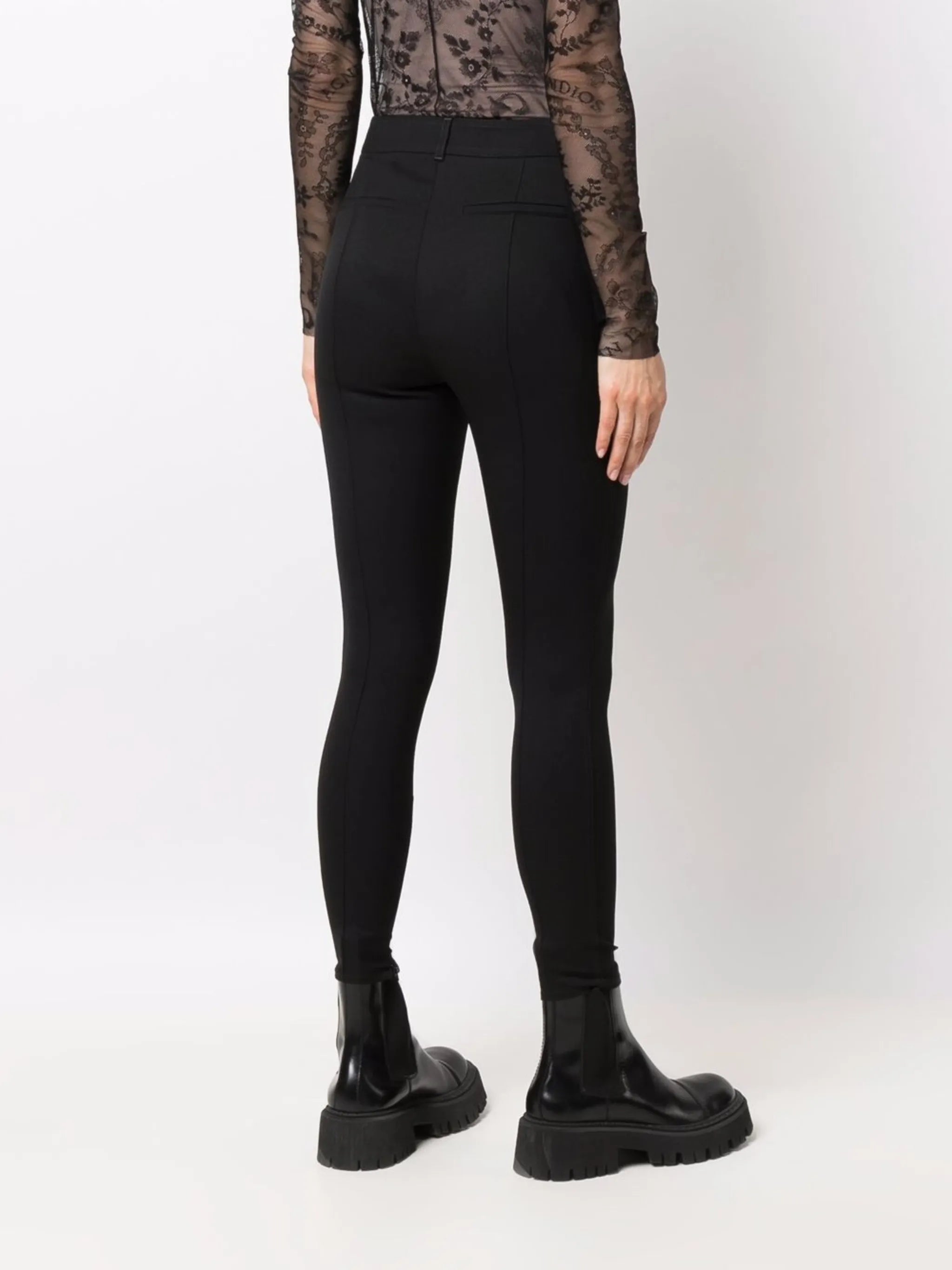 high-waisted trousers