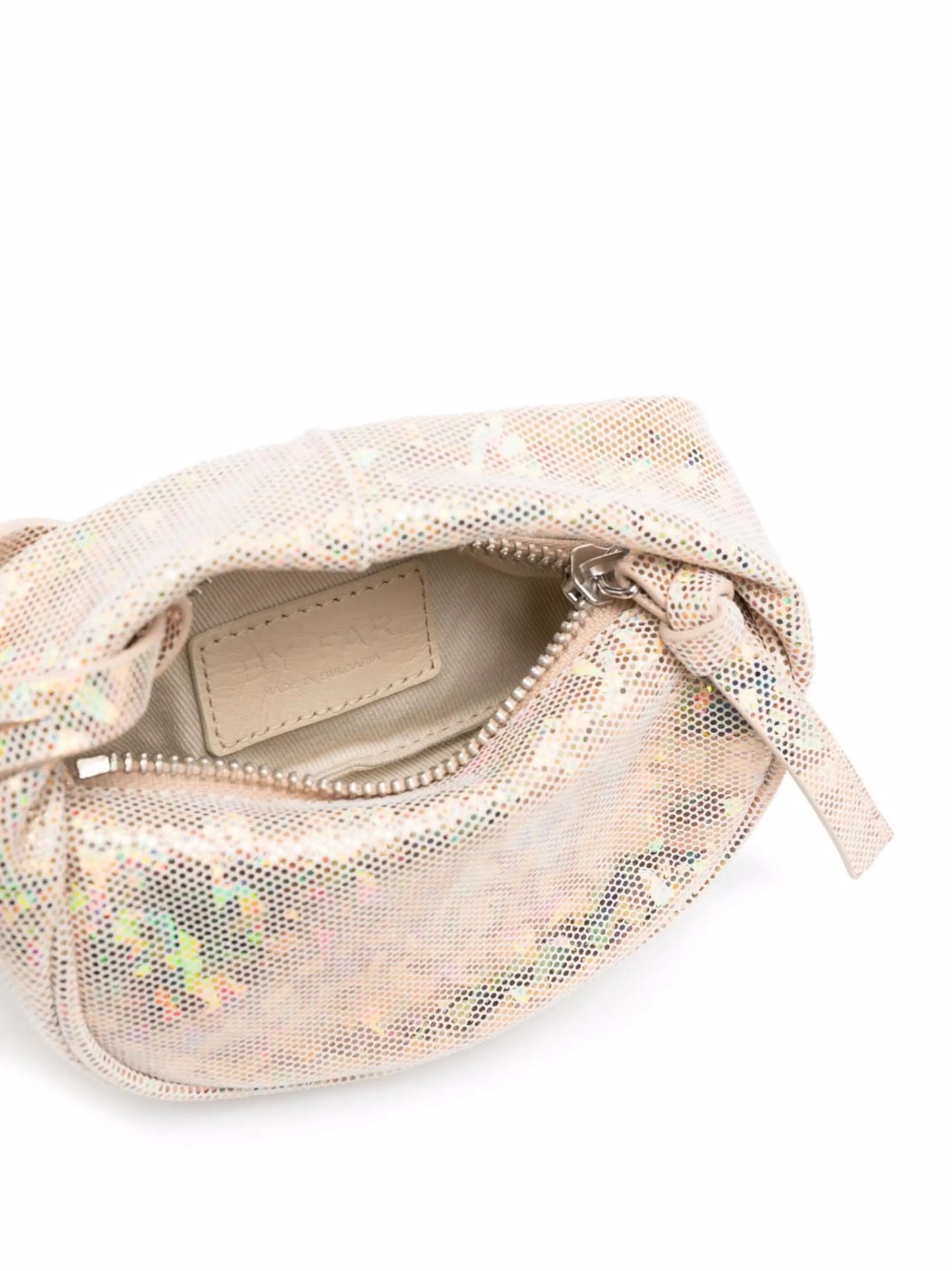 iridescent mesh small pouch bag