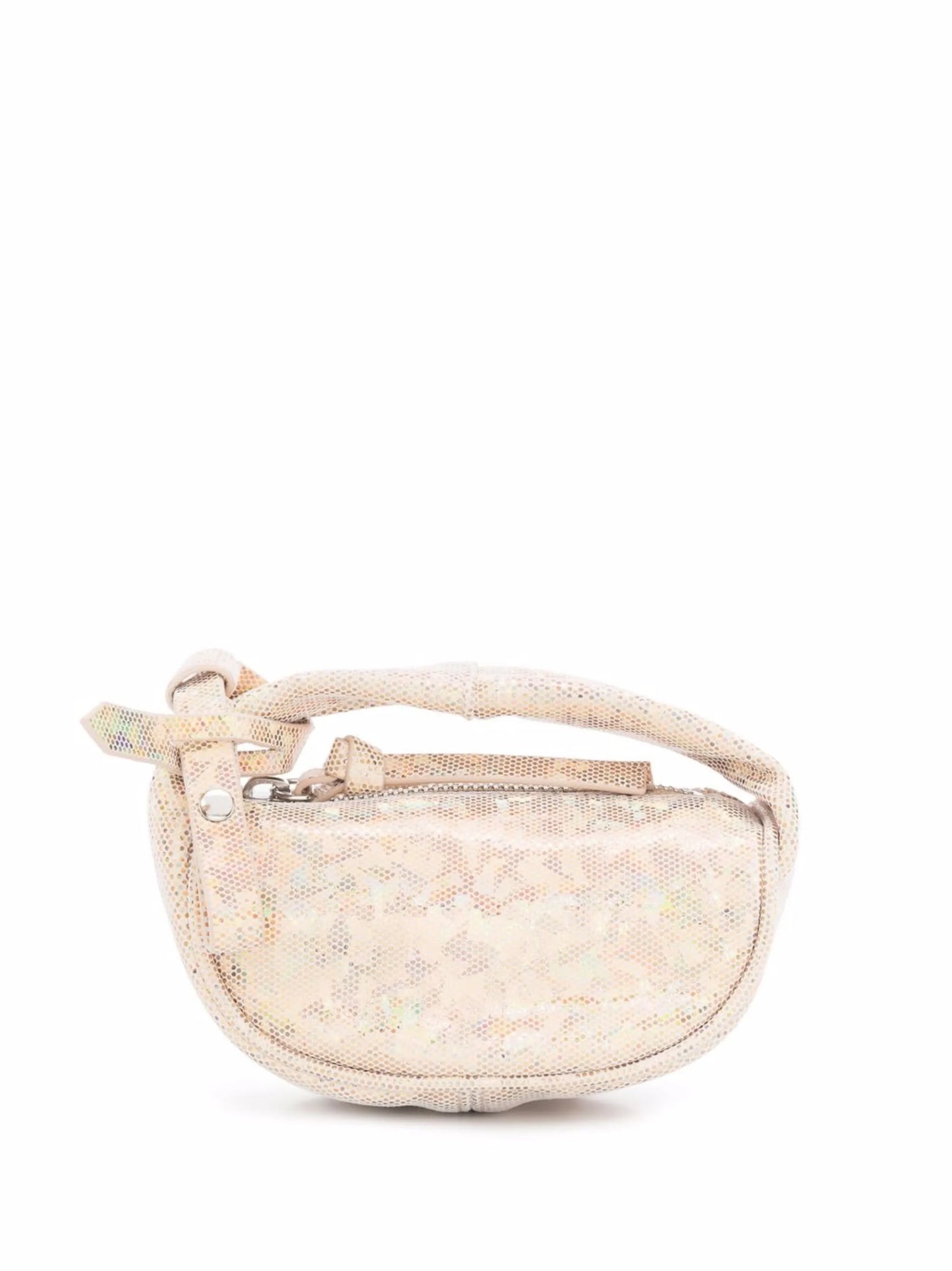 iridescent mesh small pouch bag