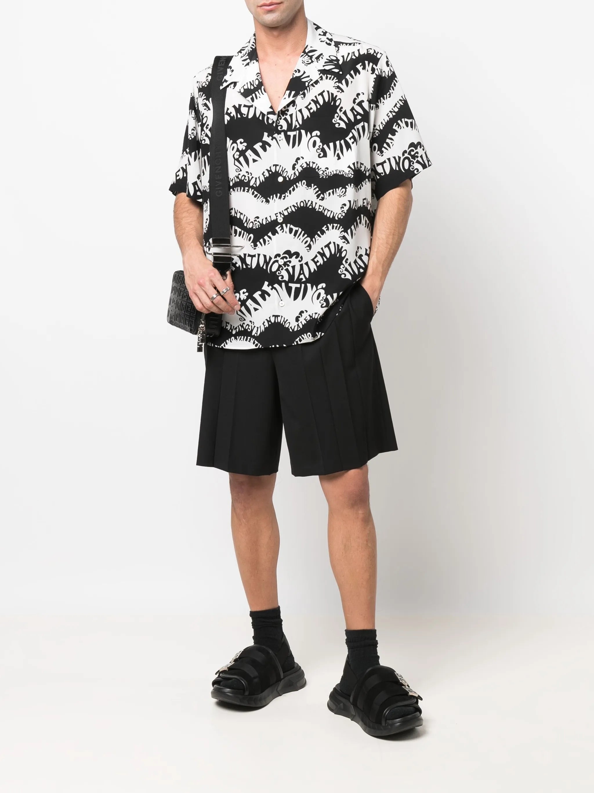 logo-print short-sleeve shirt