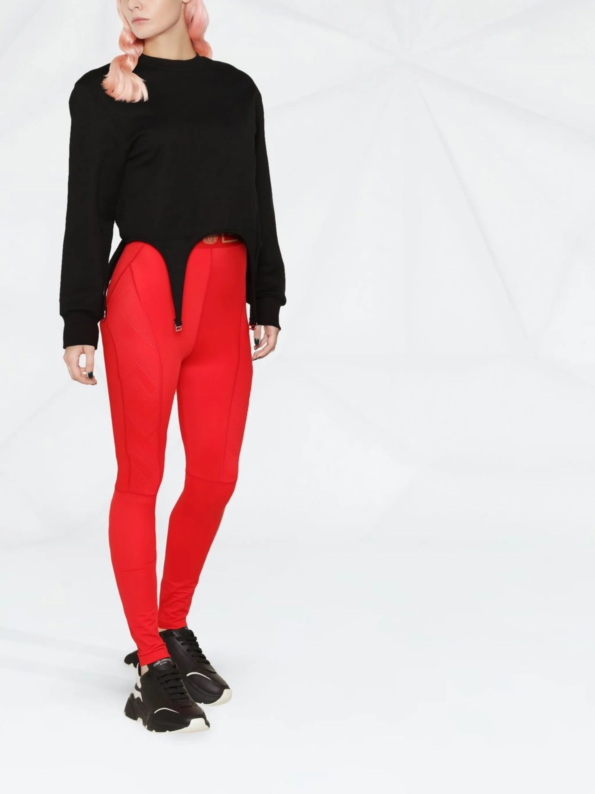 Greca waistband performance leggings