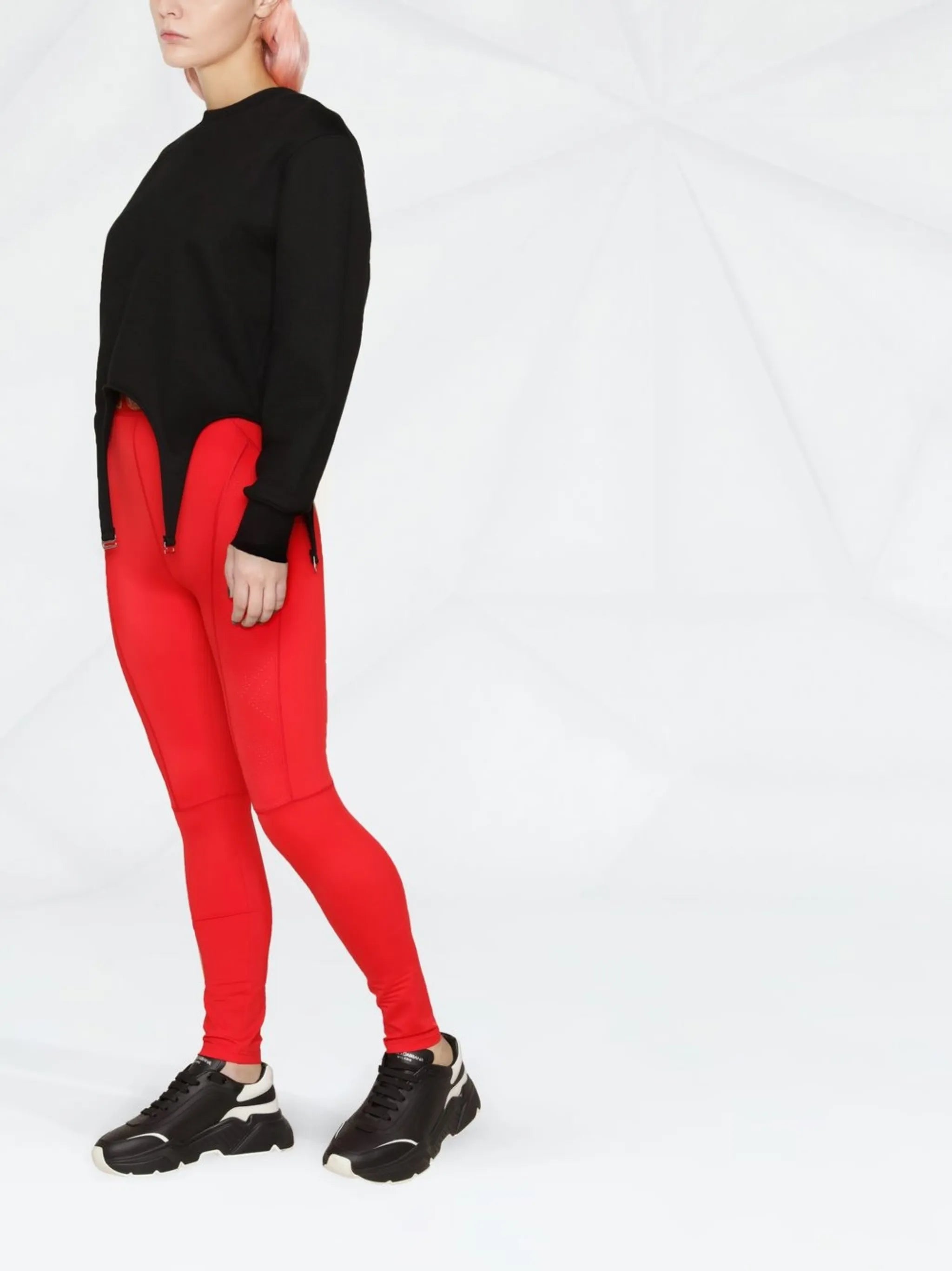 Greca waistband performance leggings
