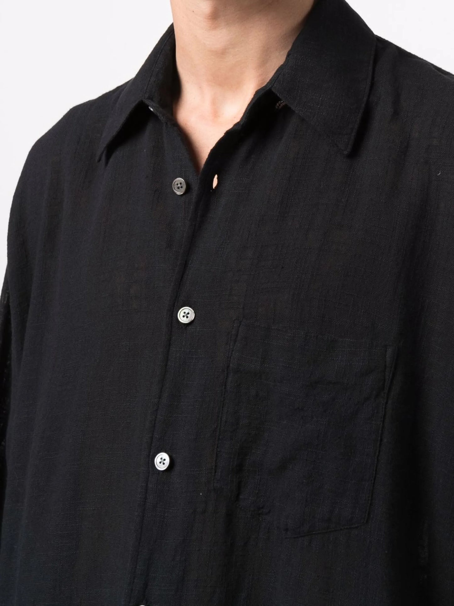 long-sleeve cotton shirt