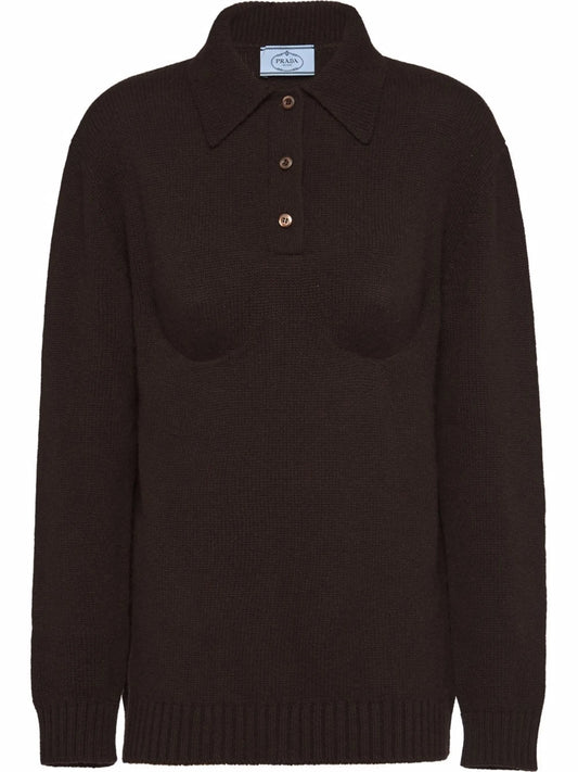 cashmere polo jumper