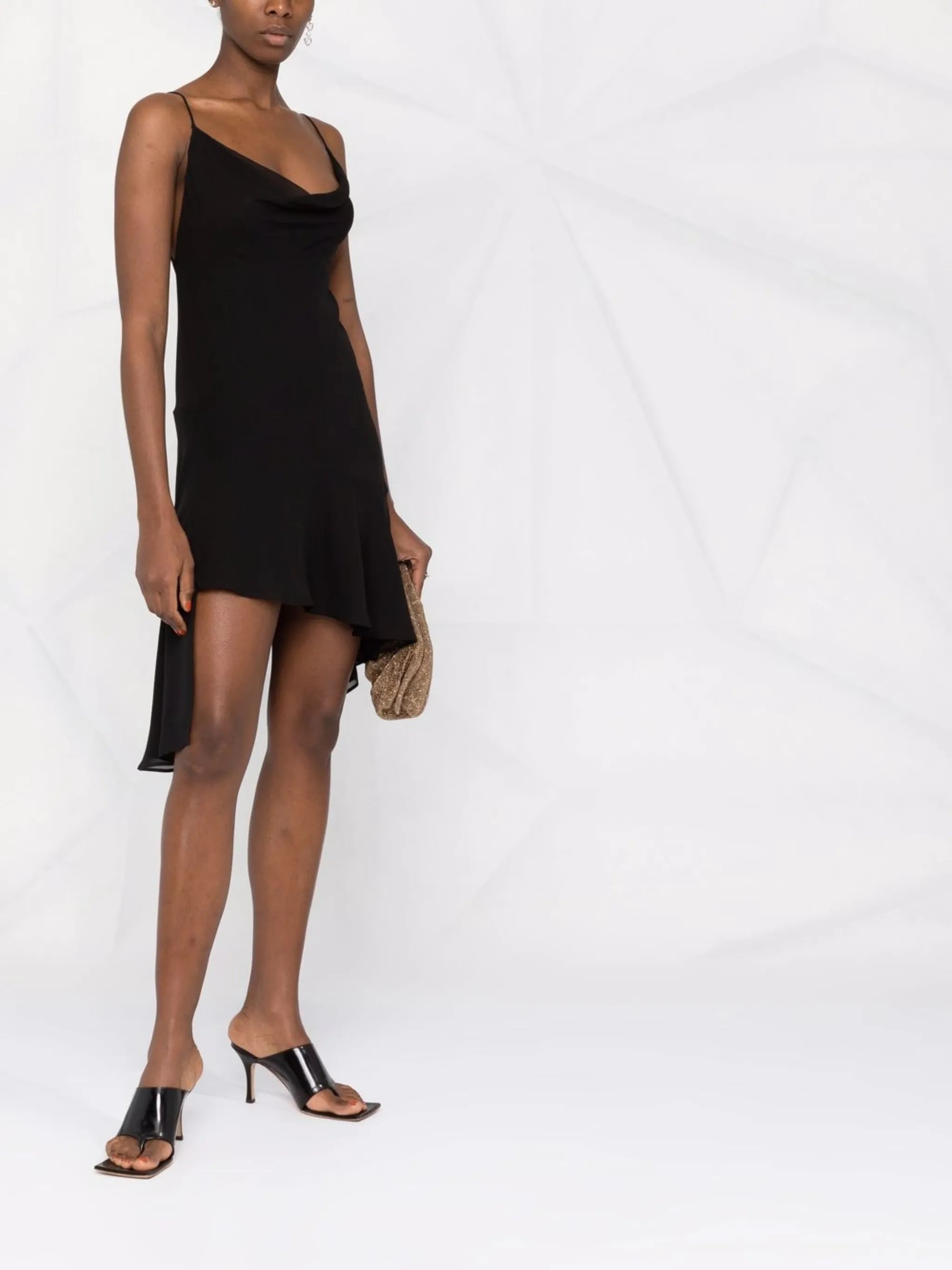 Gemma draped mini dress