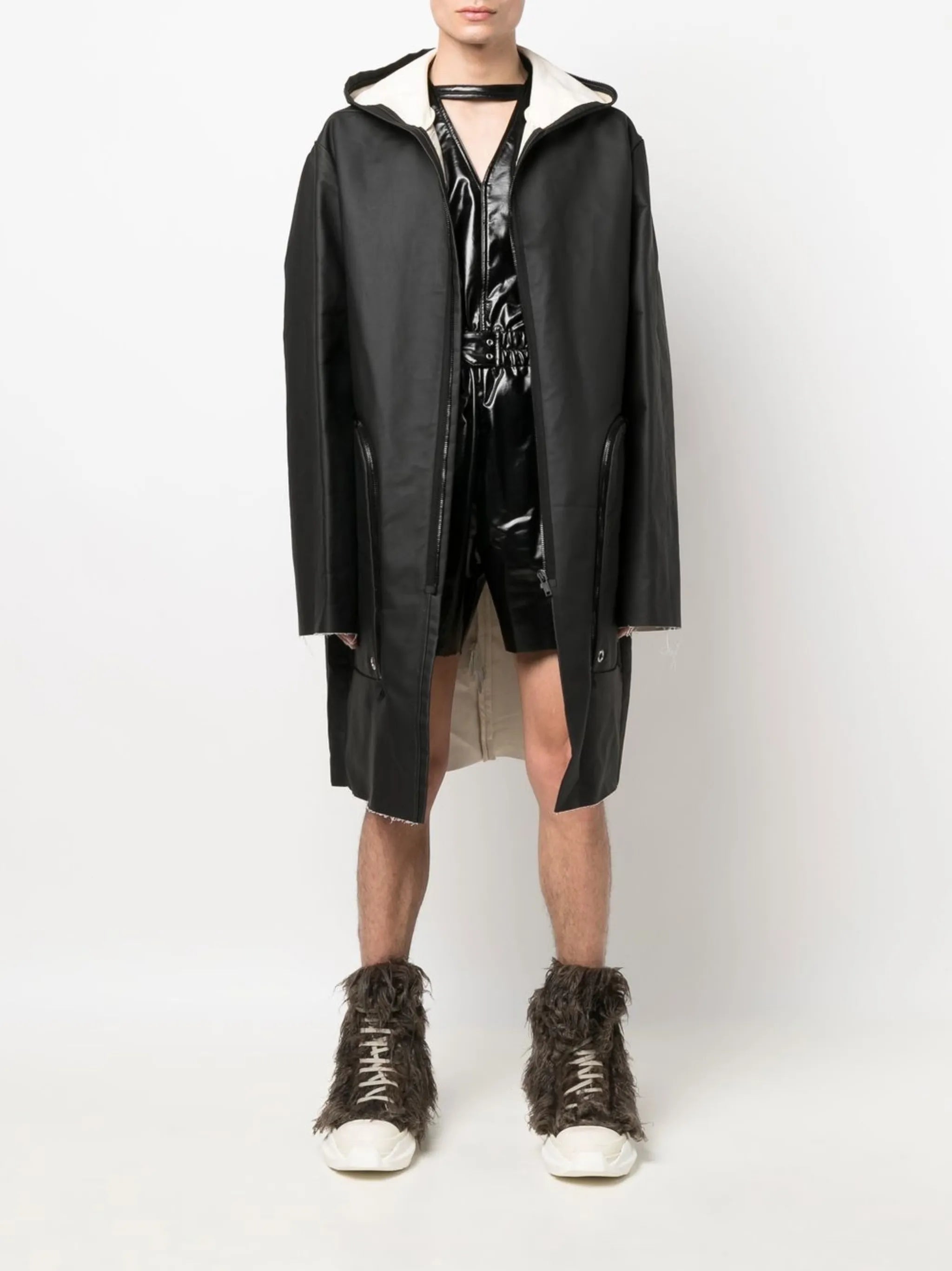 Strobe long-length parka