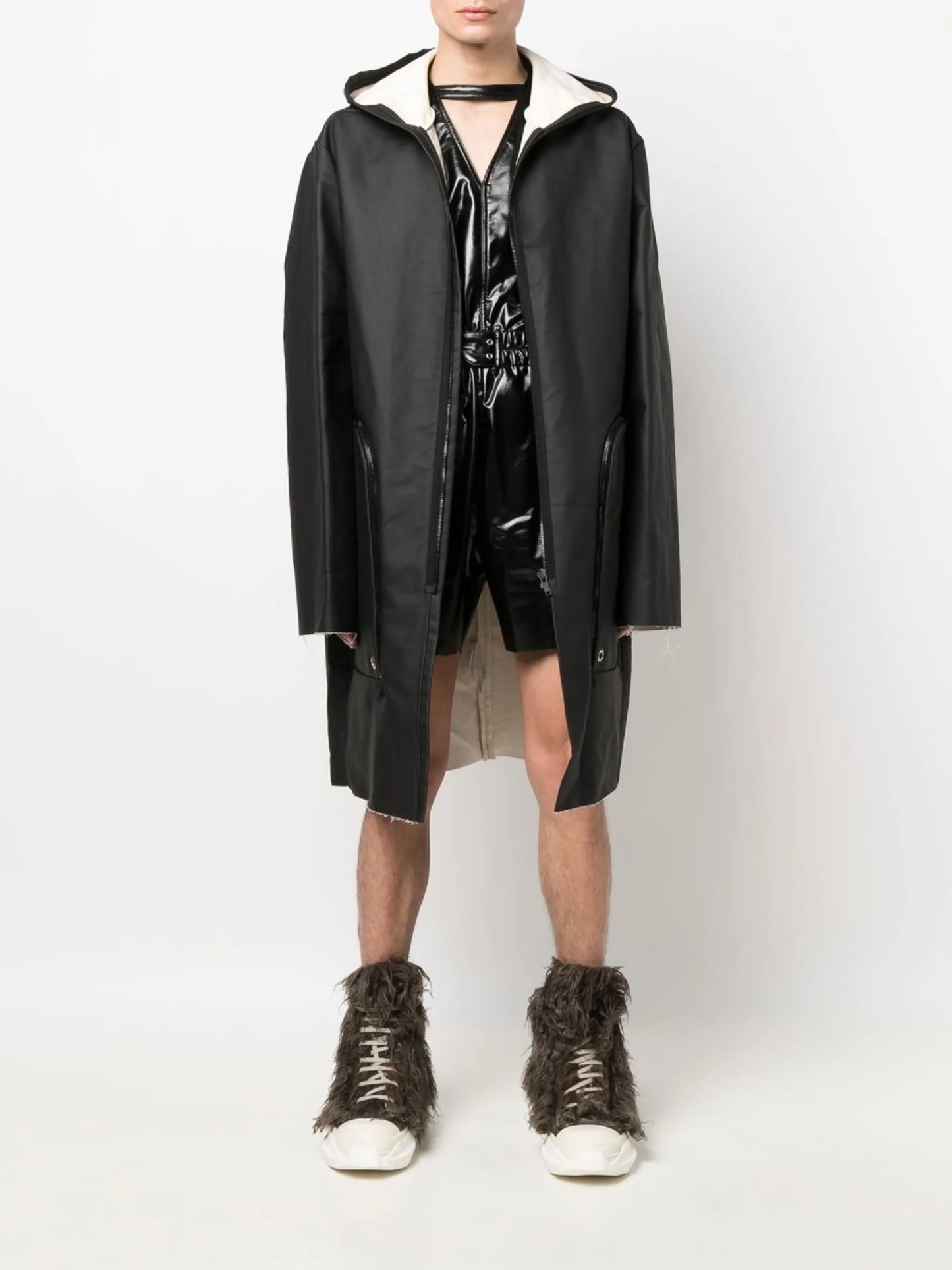 Strobe long-length parka