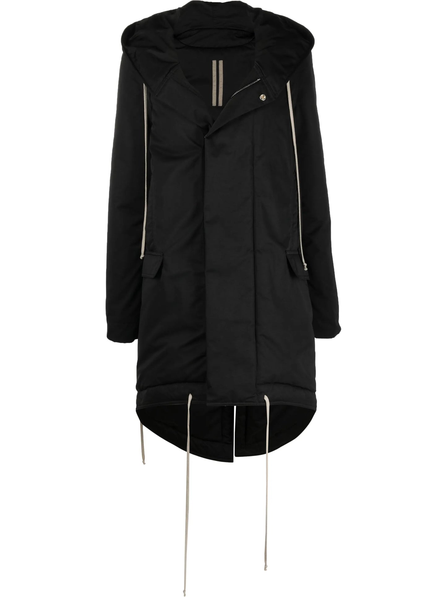 fishtail-hem parka