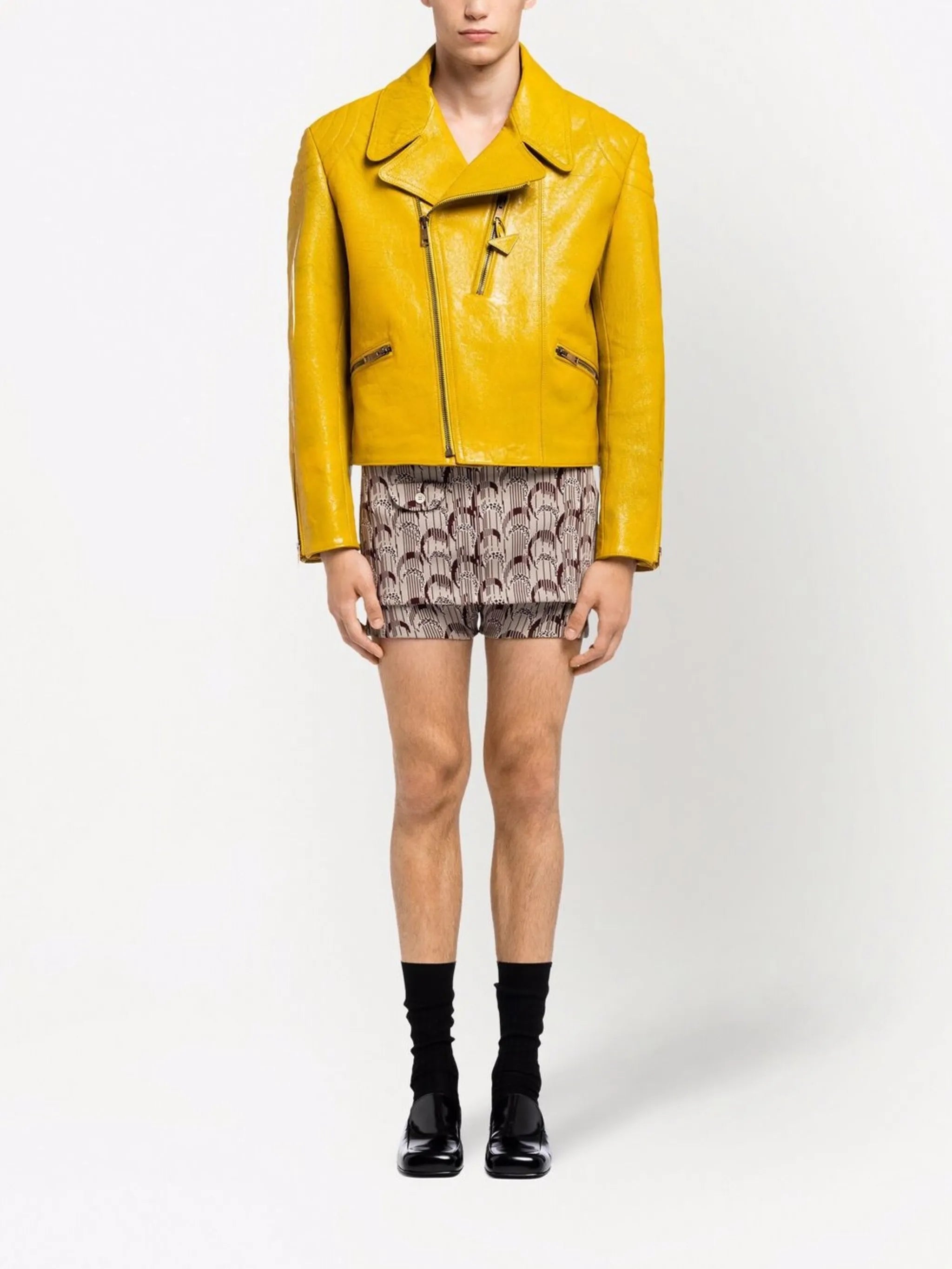 leather biker jacket