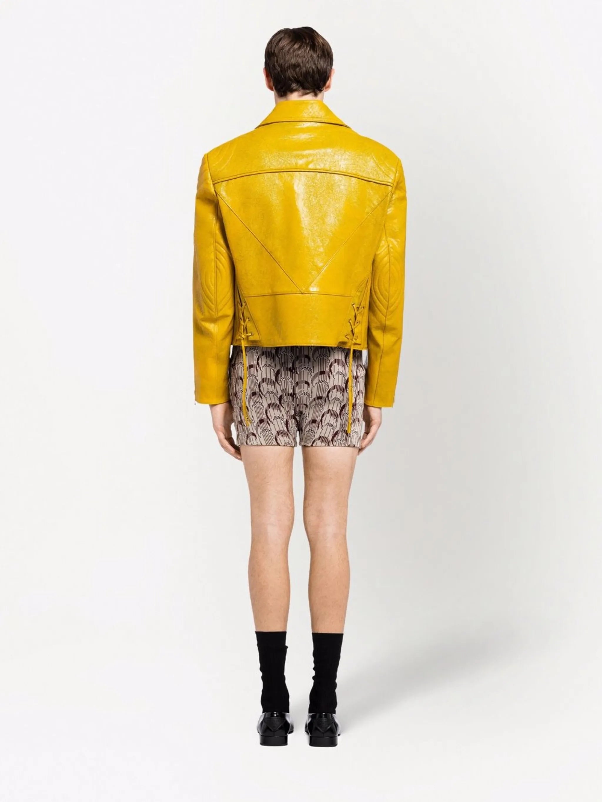 leather biker jacket
