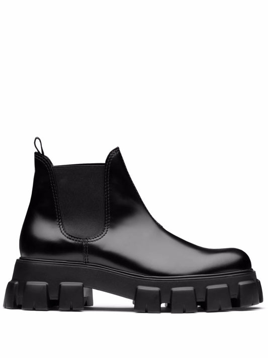 Moonlith brushed leather Chelsea boots