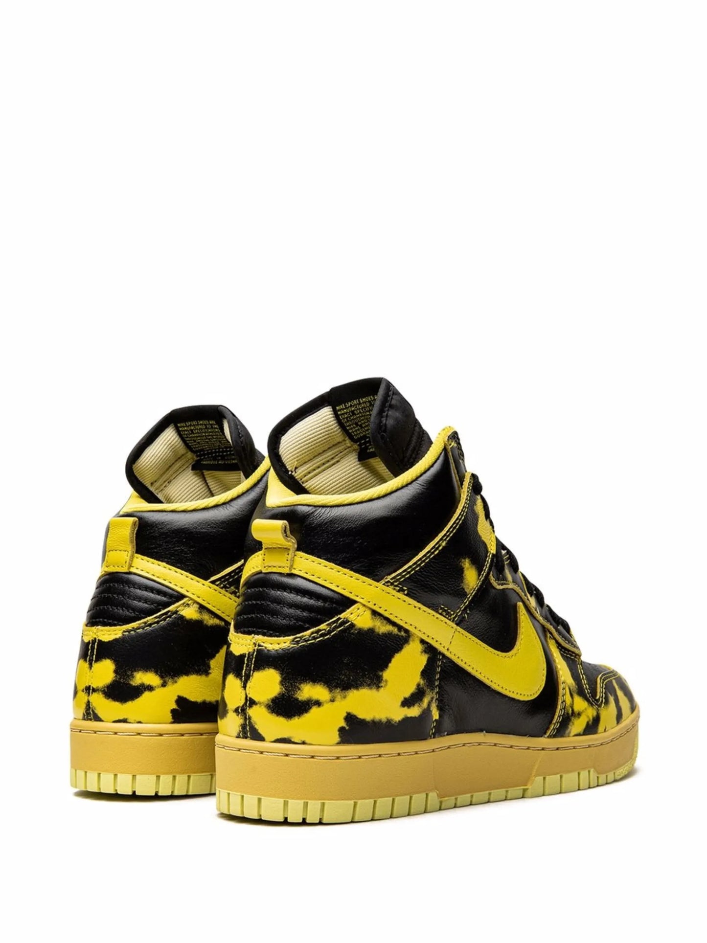 Dunk High 1985 "Yellow Acid Wash" sneakers