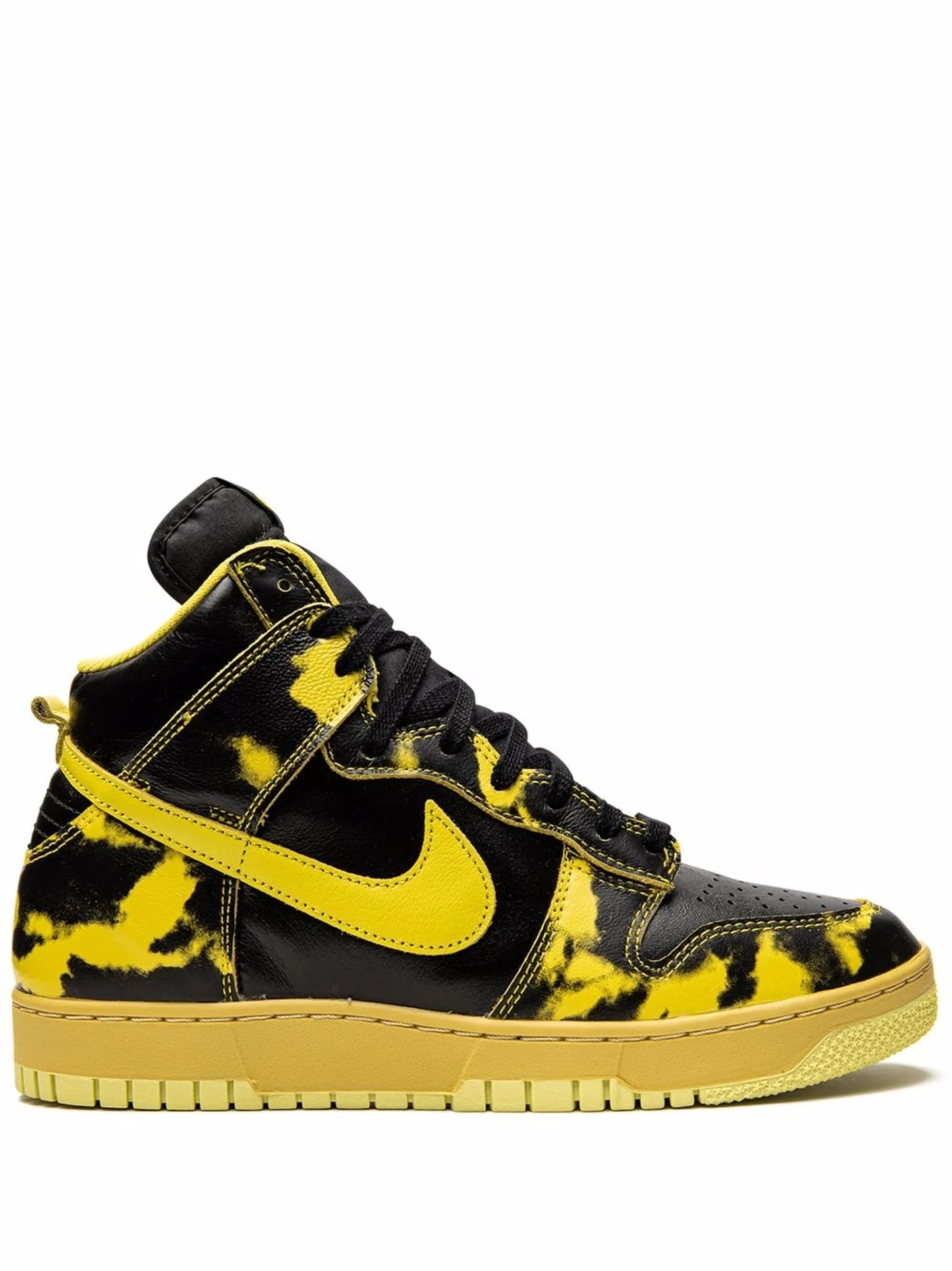 Dunk High 1985 "Yellow Acid Wash" sneakers