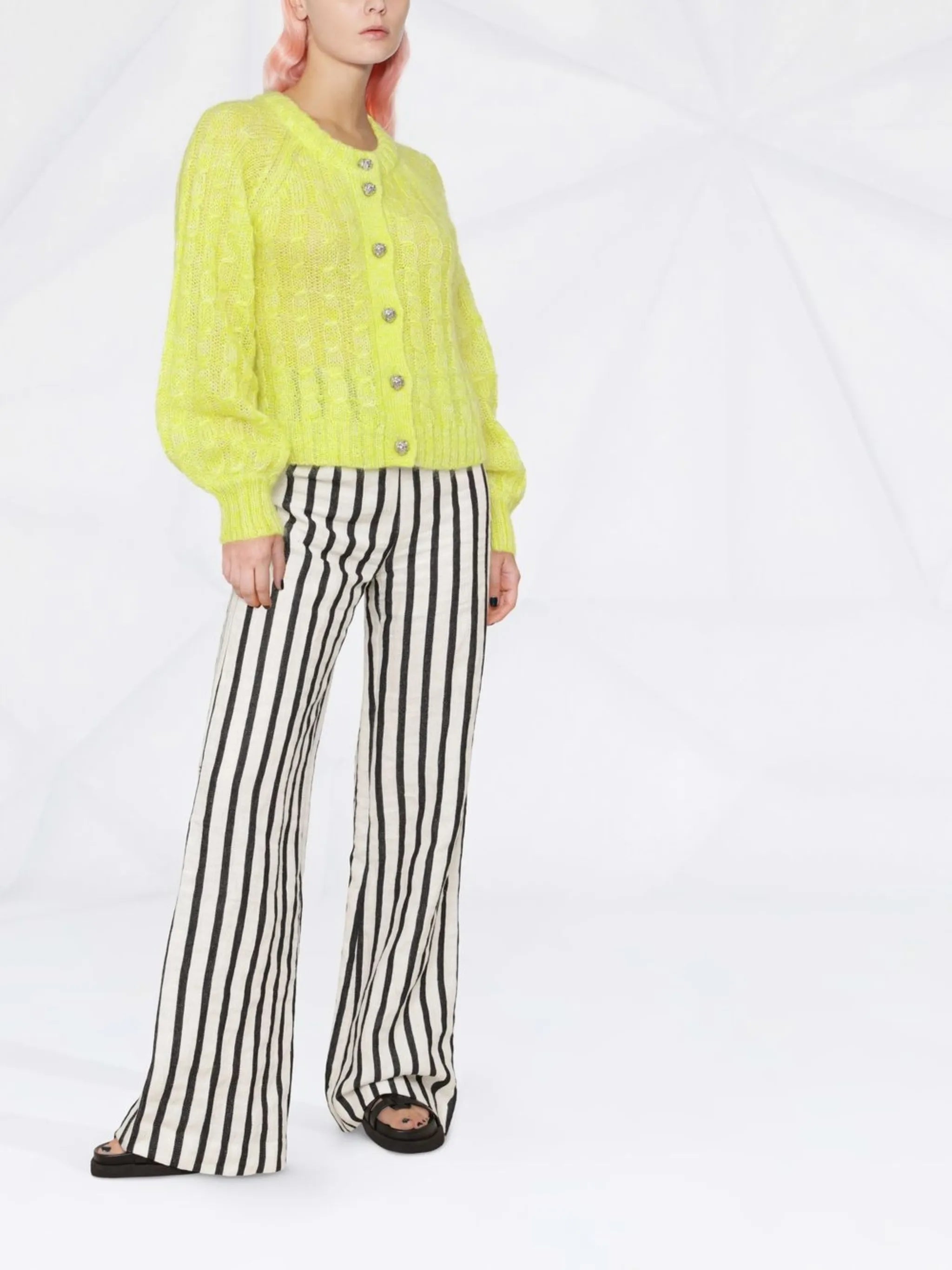 mohair-blend cardigan