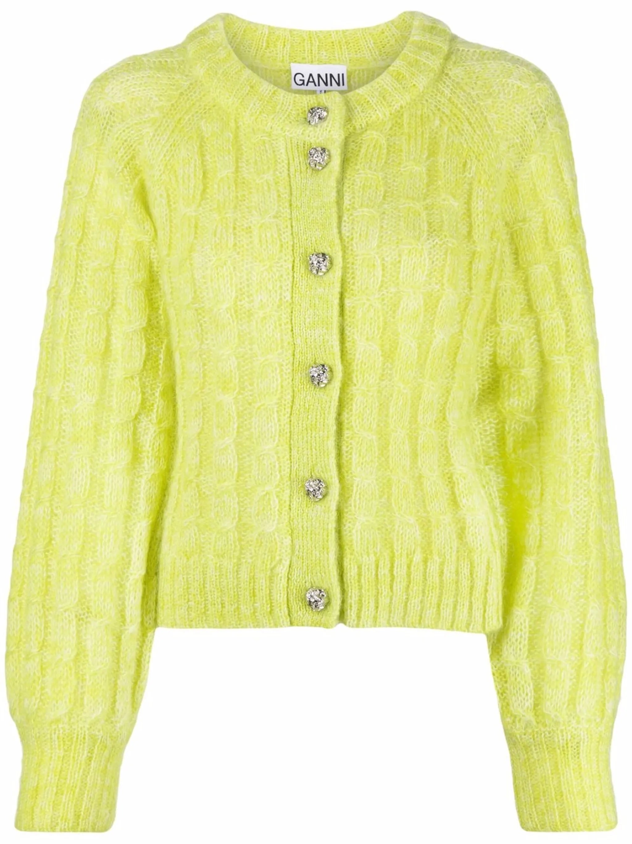 mohair-blend cardigan