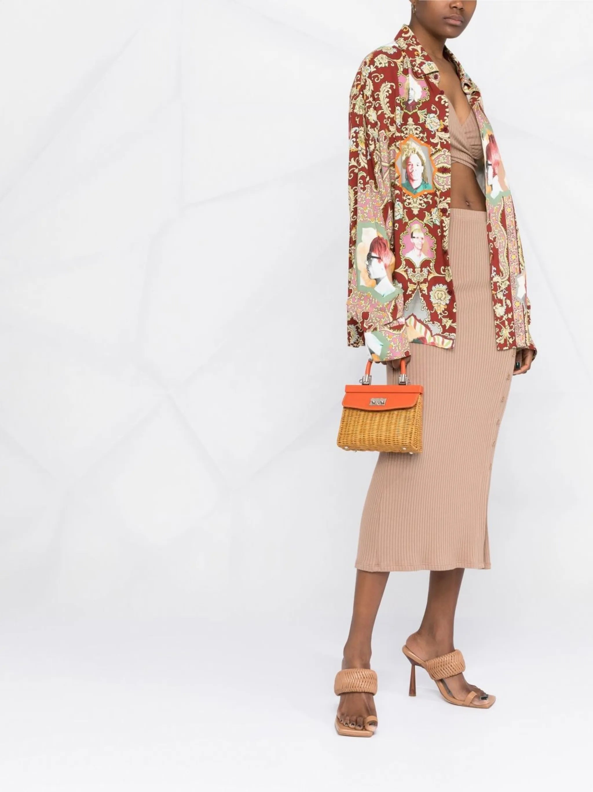 interwoven-design tote bag