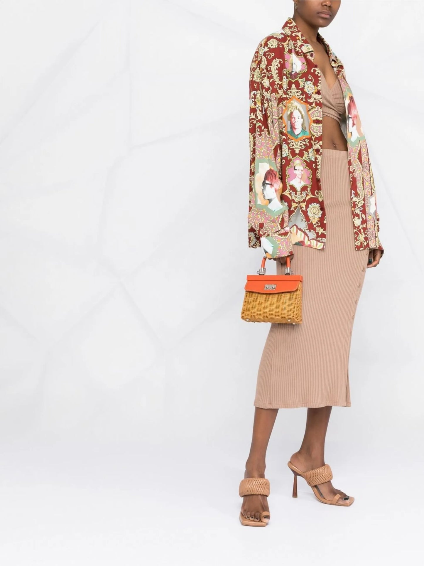 interwoven-design tote bag