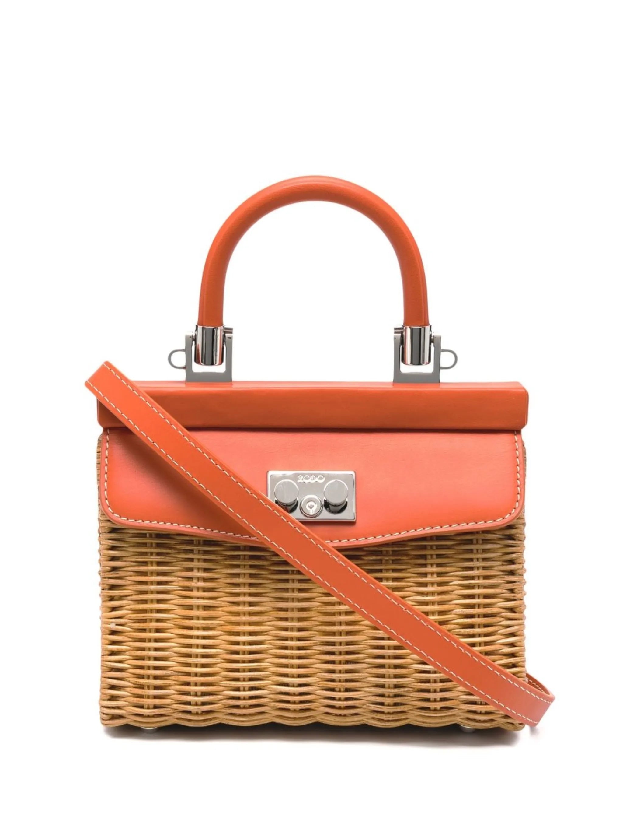 interwoven-design tote bag