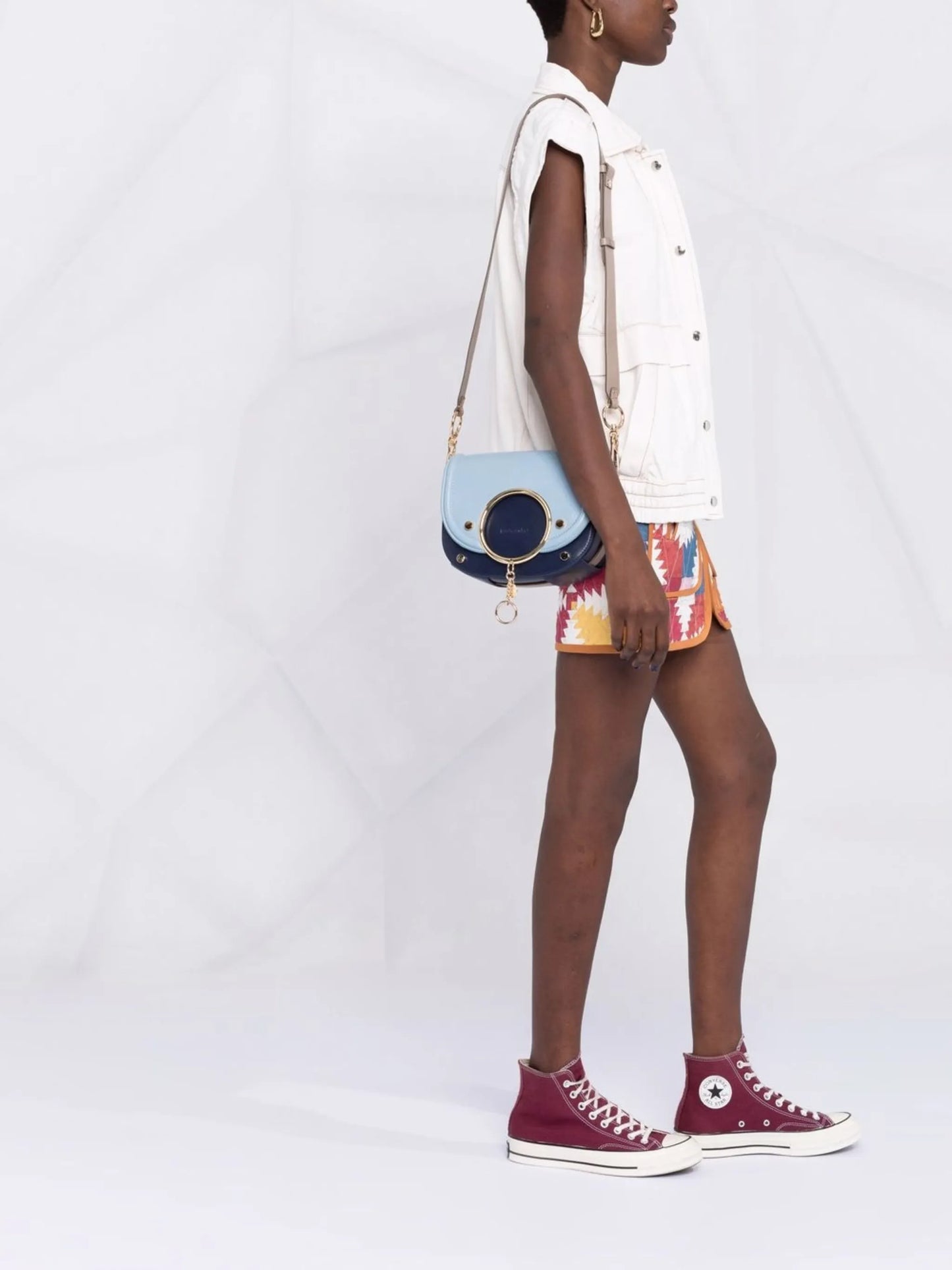 Mara leather shoulder bag