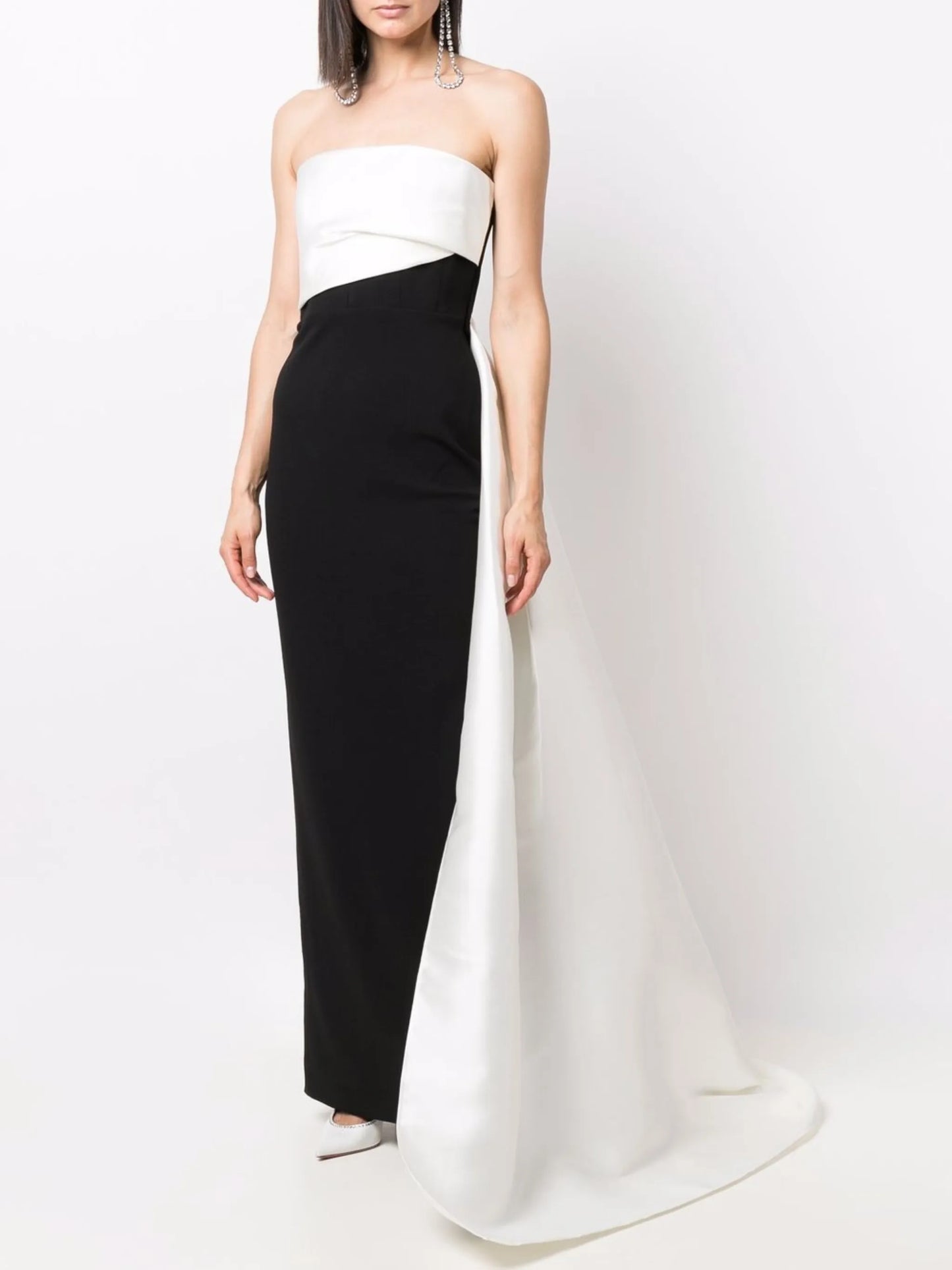 Kinsley strapless two-tone gown